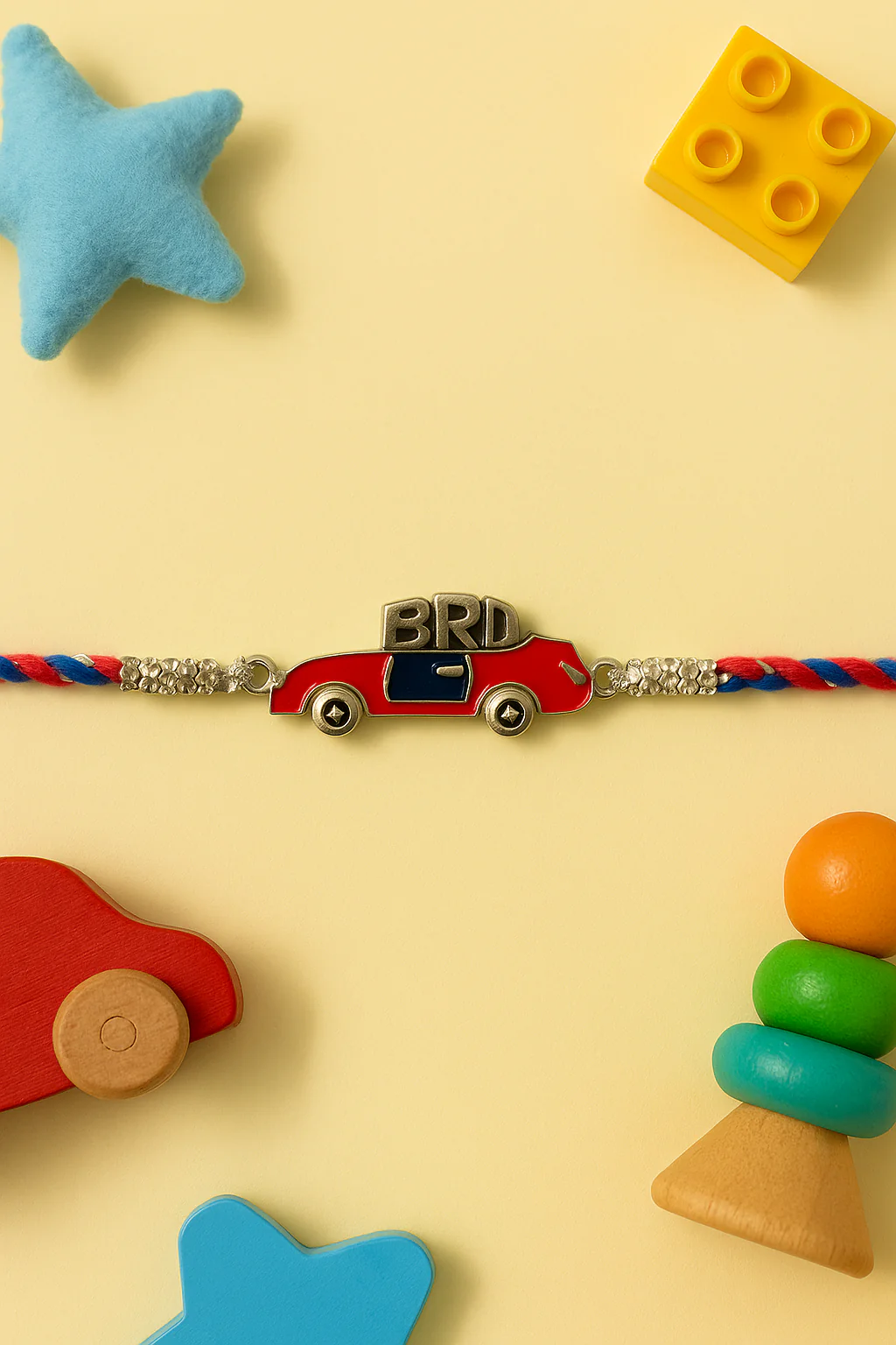 Red CAR bro Rakhi