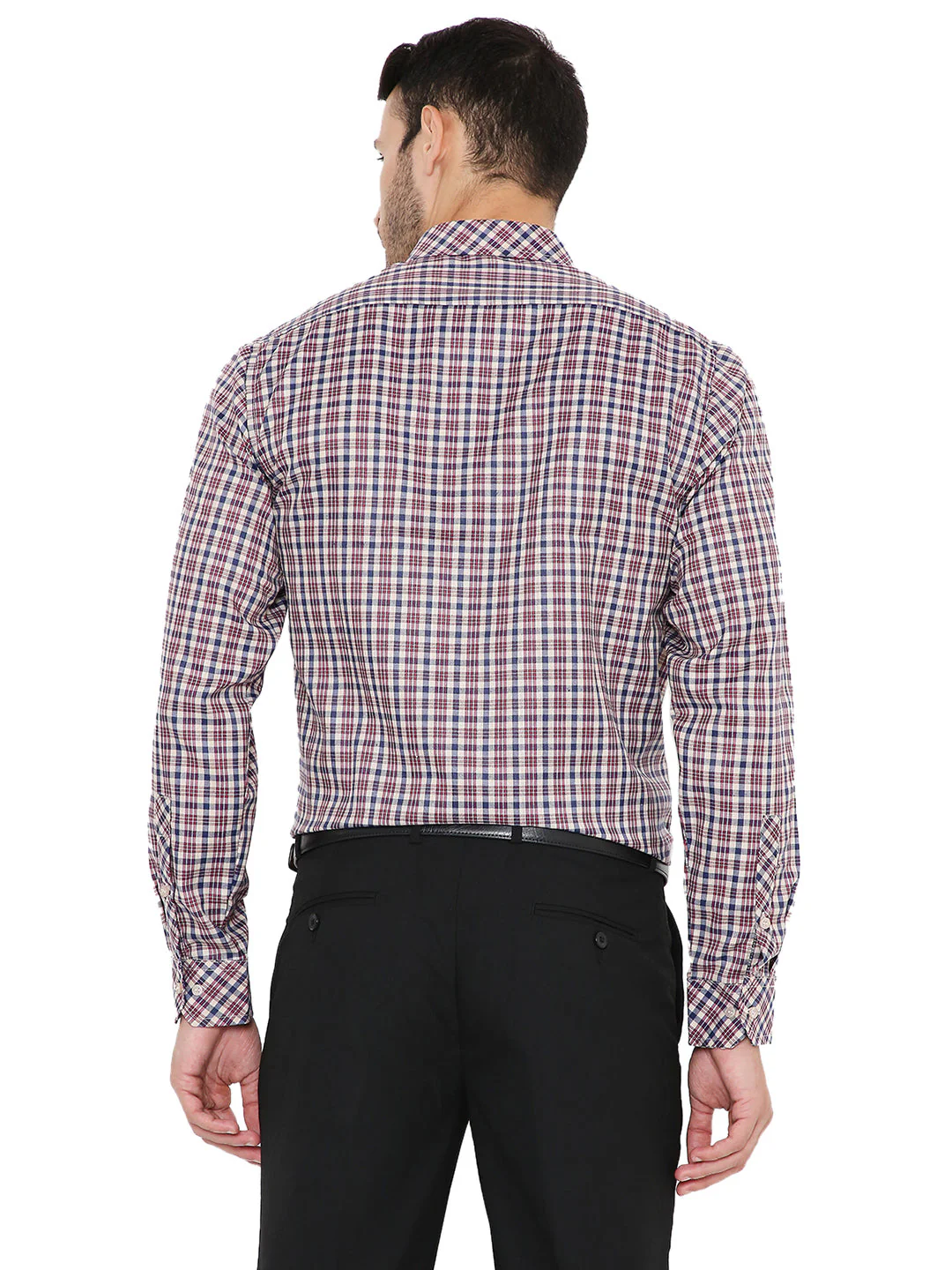 Red Checkered | Slim Fit | Formal Shirt - Image 5