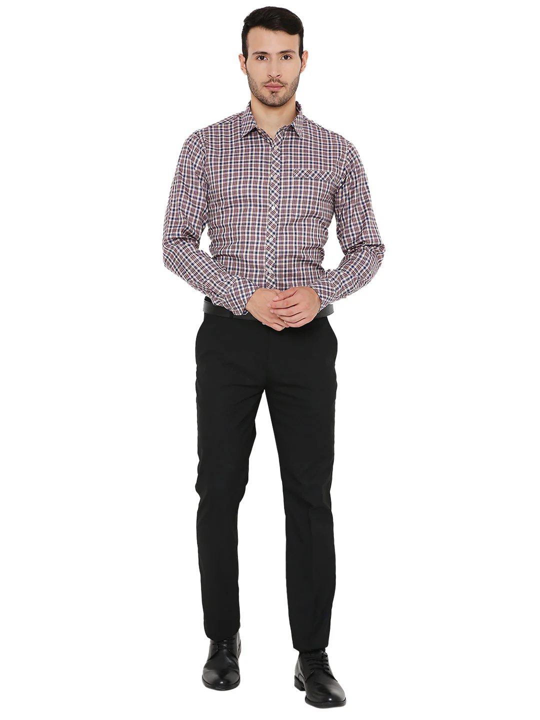 Red Checkered | Slim Fit | Formal Shirt - Image 6