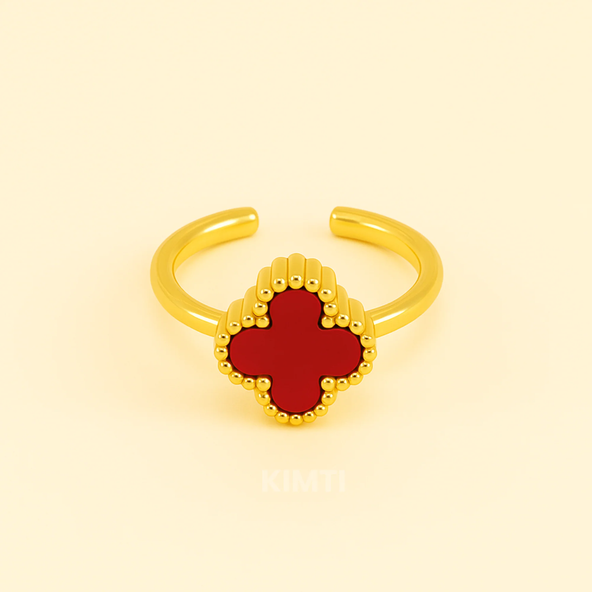 Red Clover Anti Tarnish Ring - Image 7