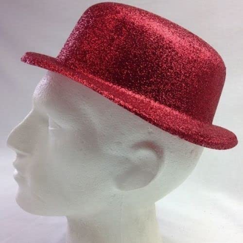 Red Color Glitter Hat (Pack of 1) - Image 3