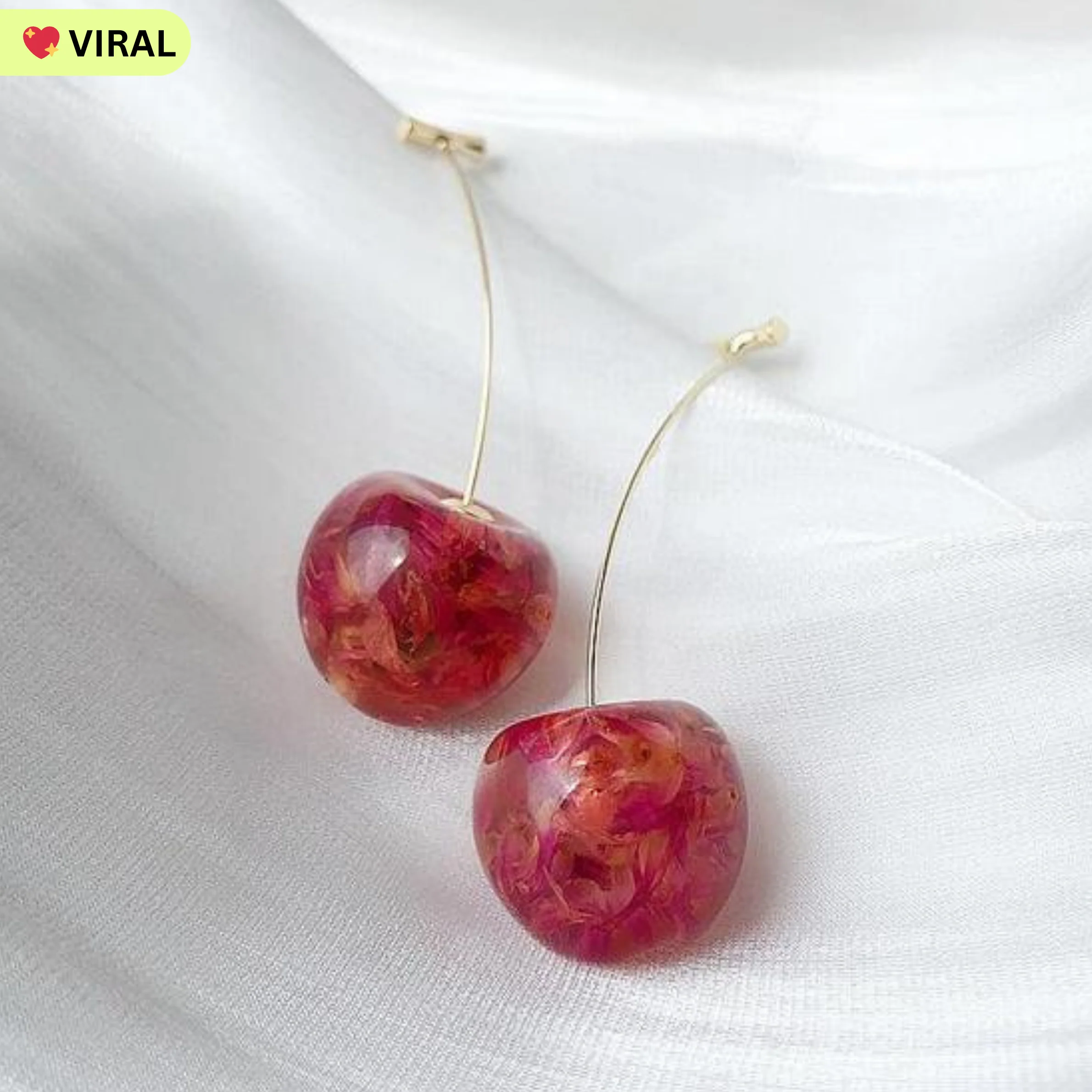 Red Cute Cherry Dangler Earring