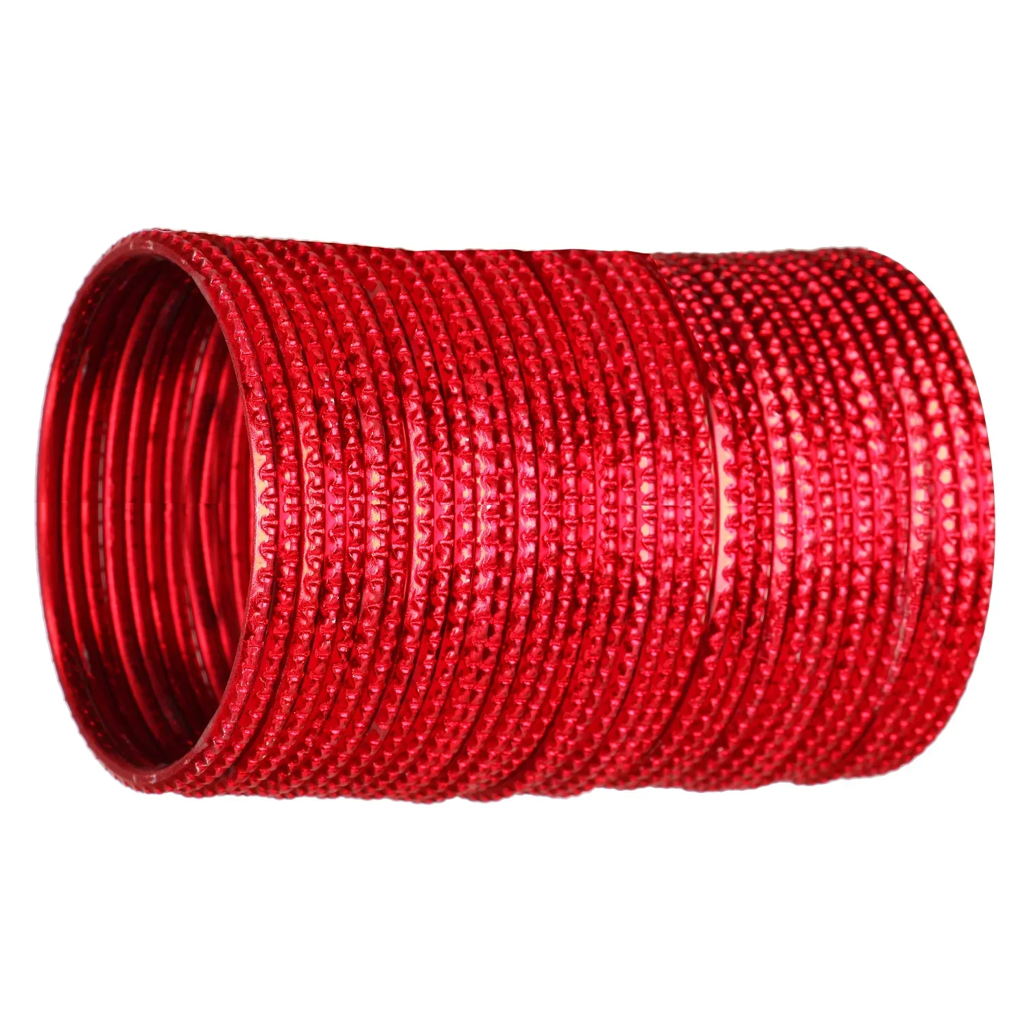 Red Metal Bangles Set (36 Pcs) – Classic & Festive Bangles - Image 4