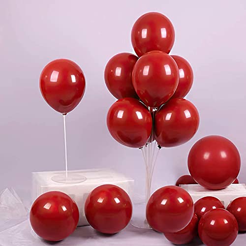 Red Metallic Chrome Latex Balloons (Pack of 50) - Image 2