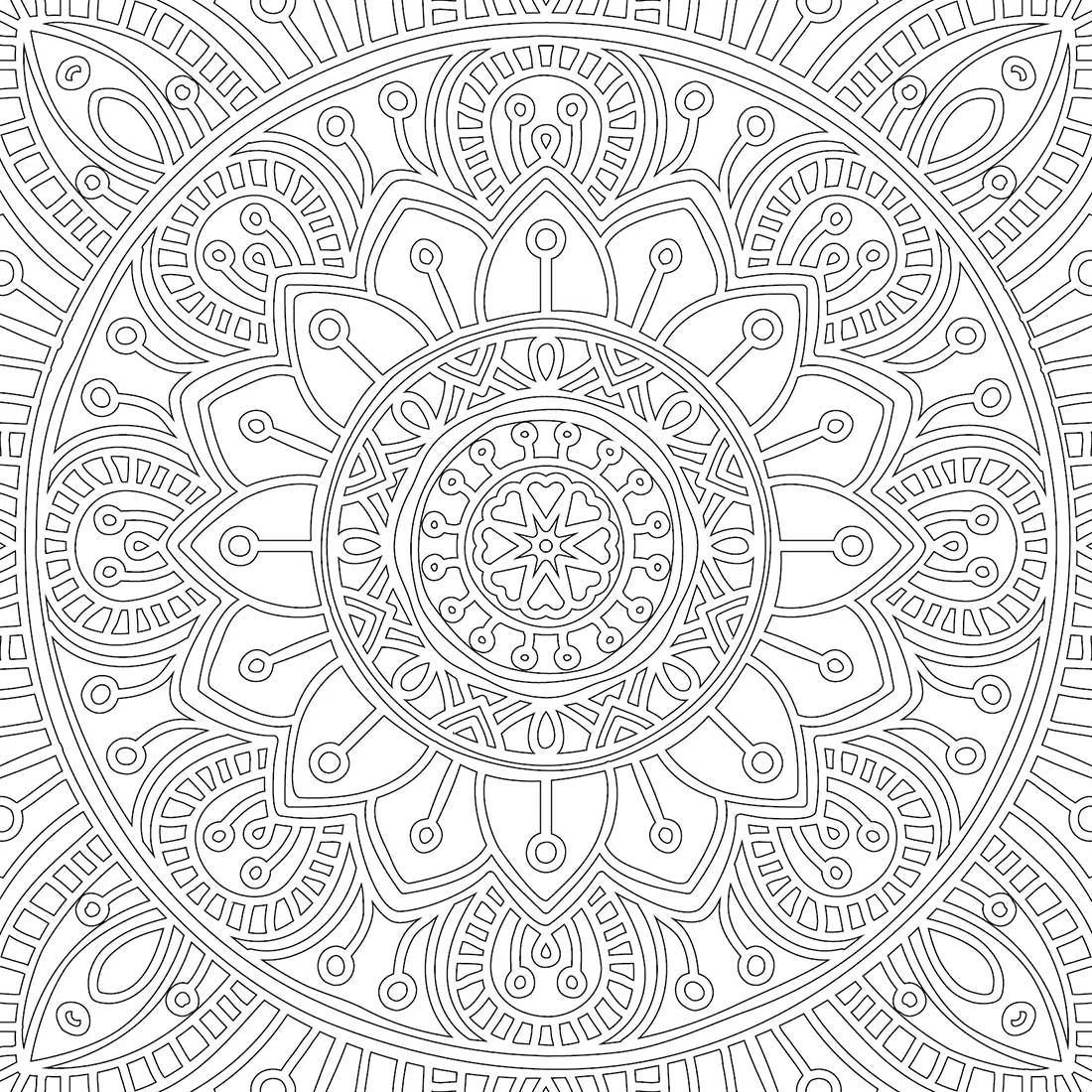 Refreshing Mandala- Colouring Book for Adults Book 2 - Image 3