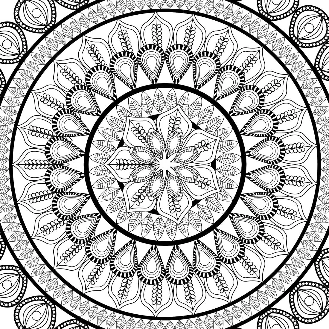 Refreshing Mandala- Colouring Book for Adults Book 5 - Image 3