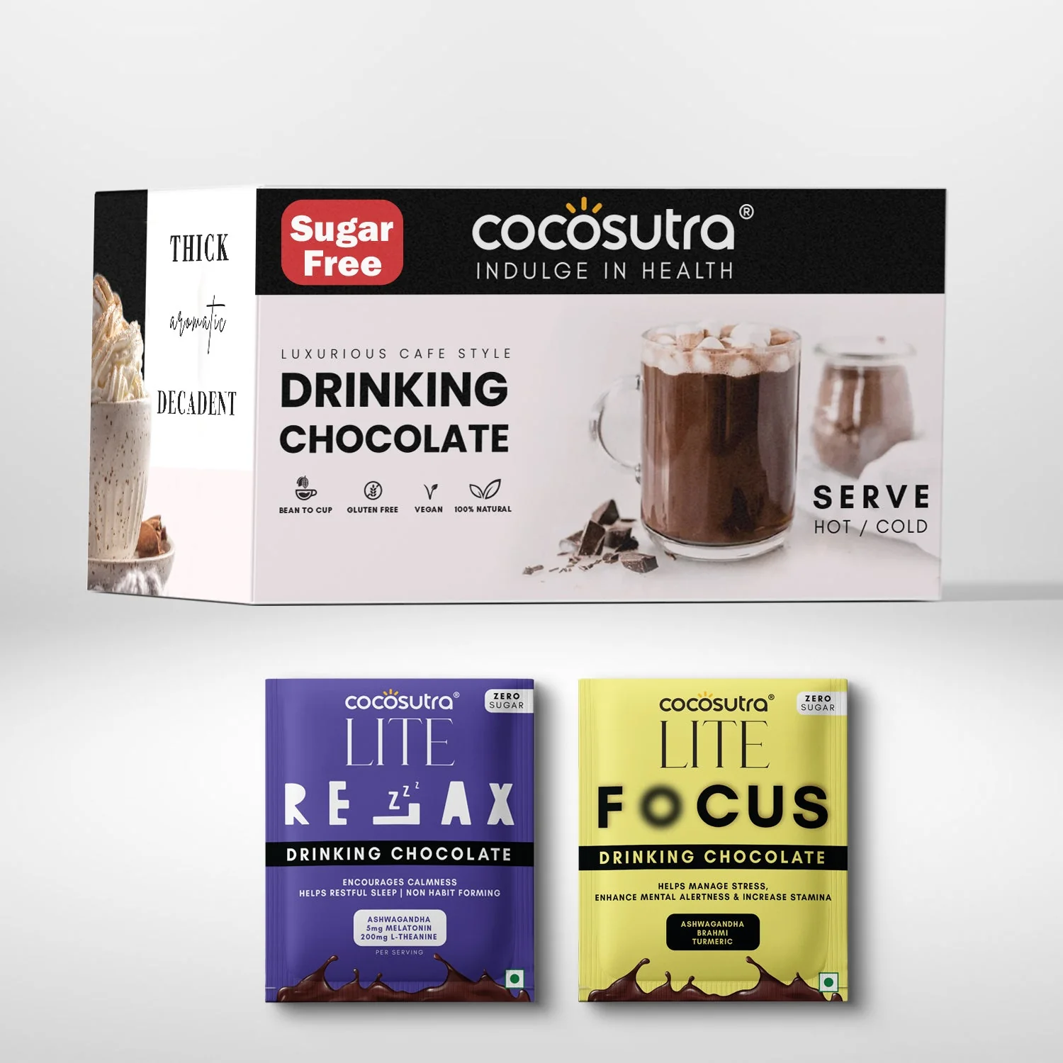 RELAX & FOCUS Sugar Free Drinking Chocolate Mix