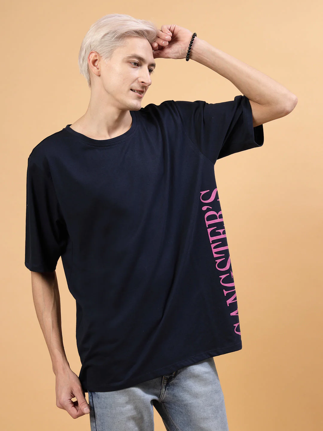 Relaxed Fit Men's Oversized Cotton Tee - Image 4