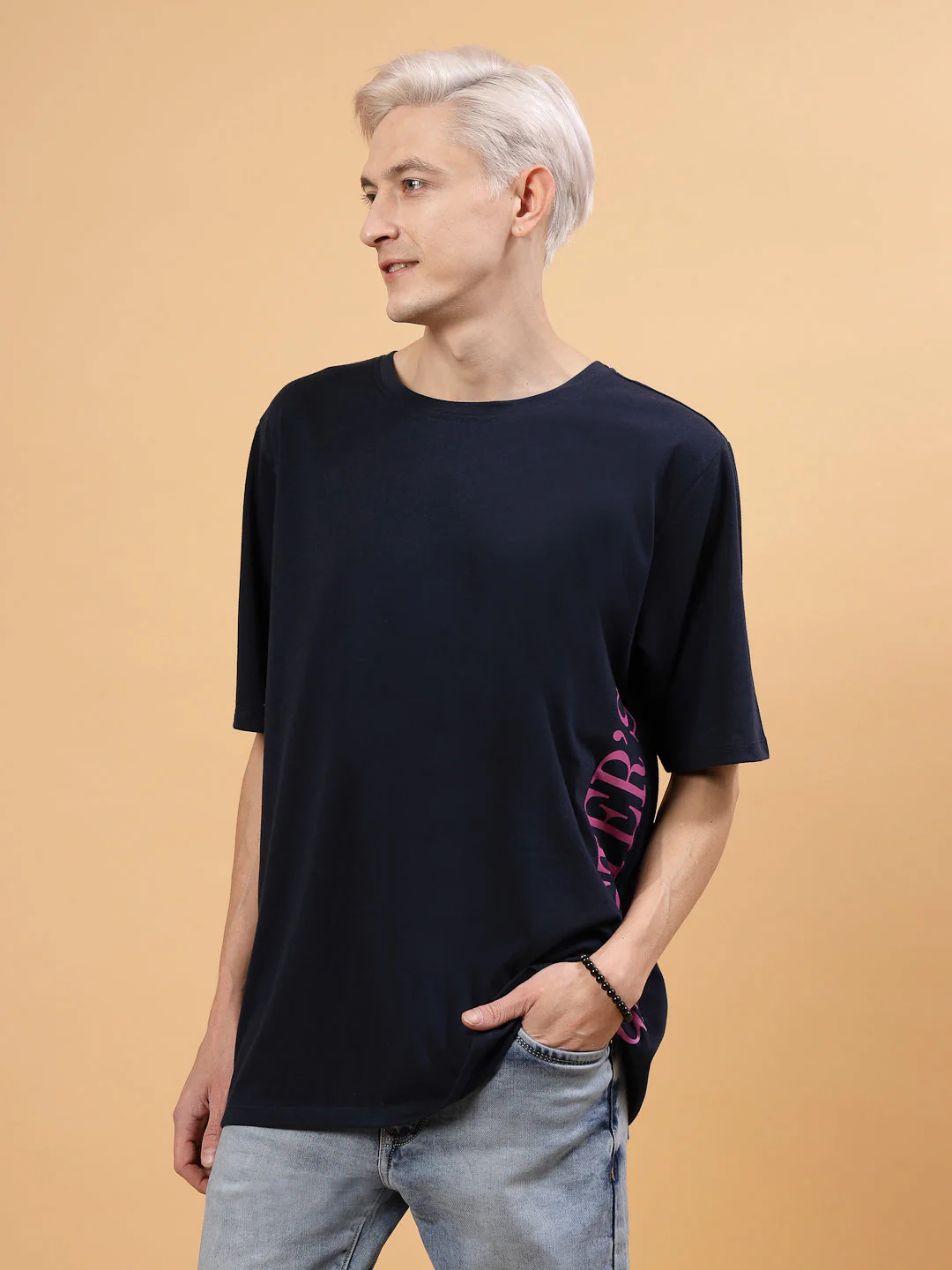 Relaxed Fit Men's Oversized Cotton Tee - Image 5