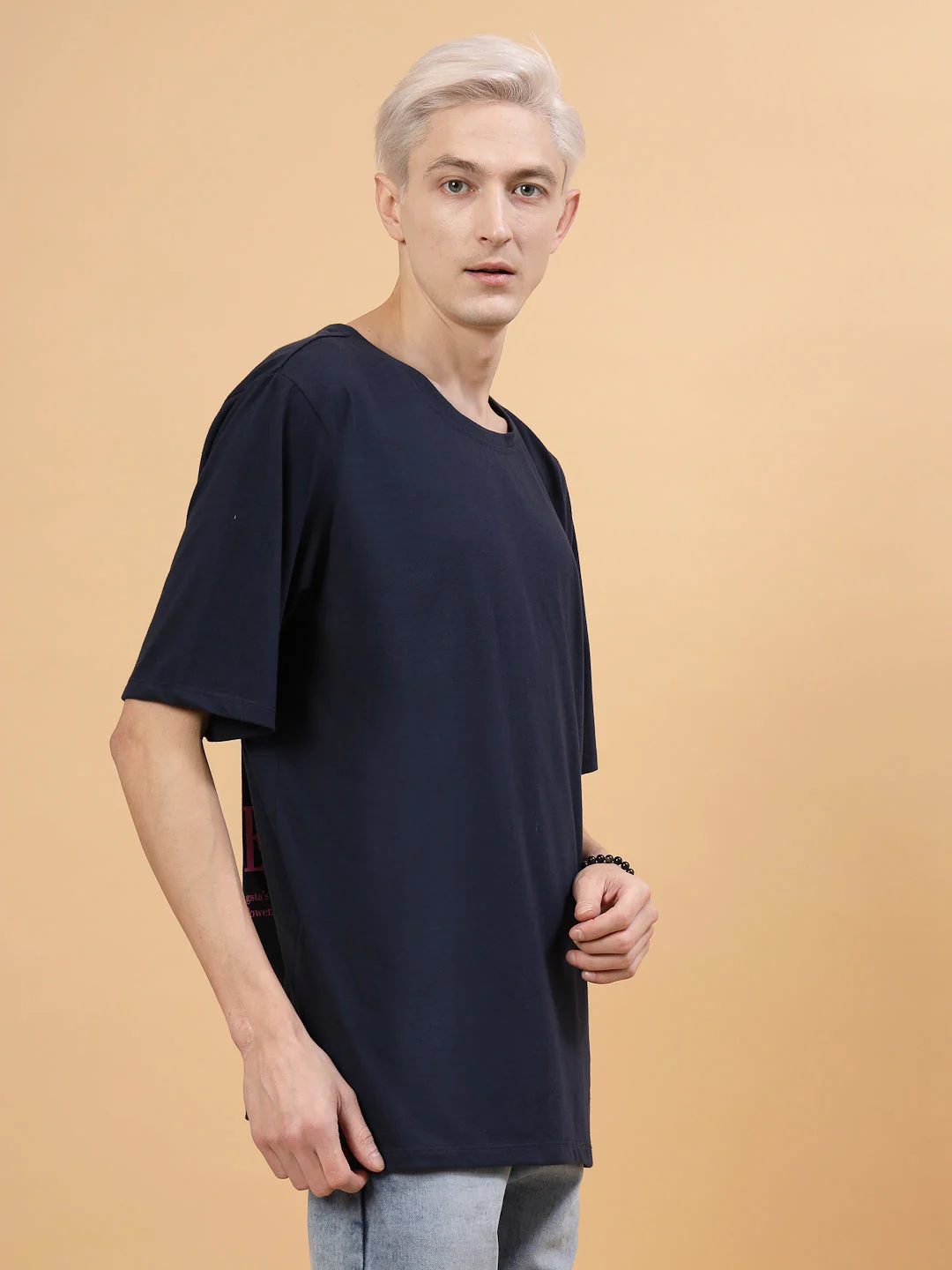 Relaxed Fit Men's Oversized Cotton Tee - Image 6