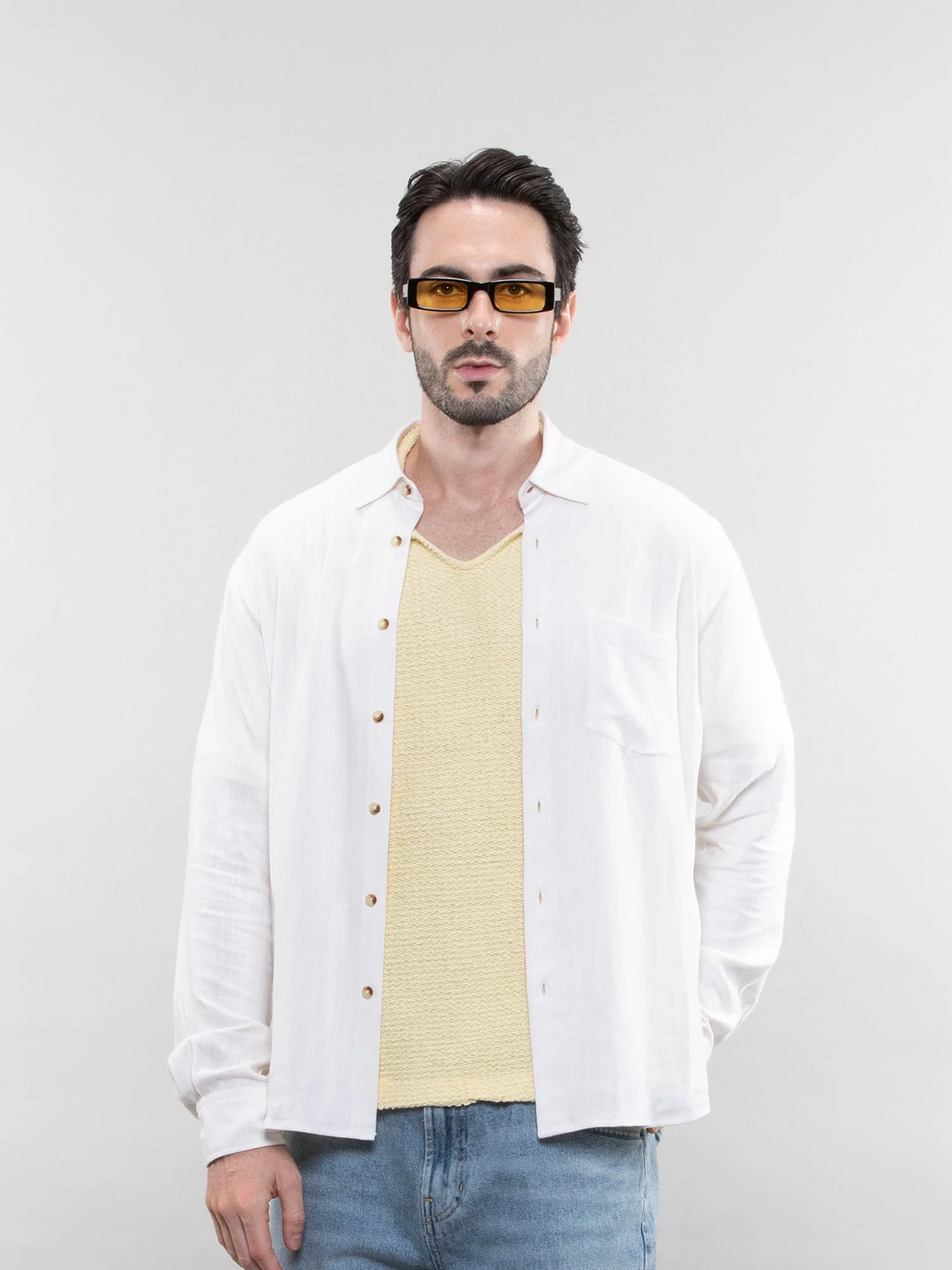 Relaxed linen shirt - Image 12