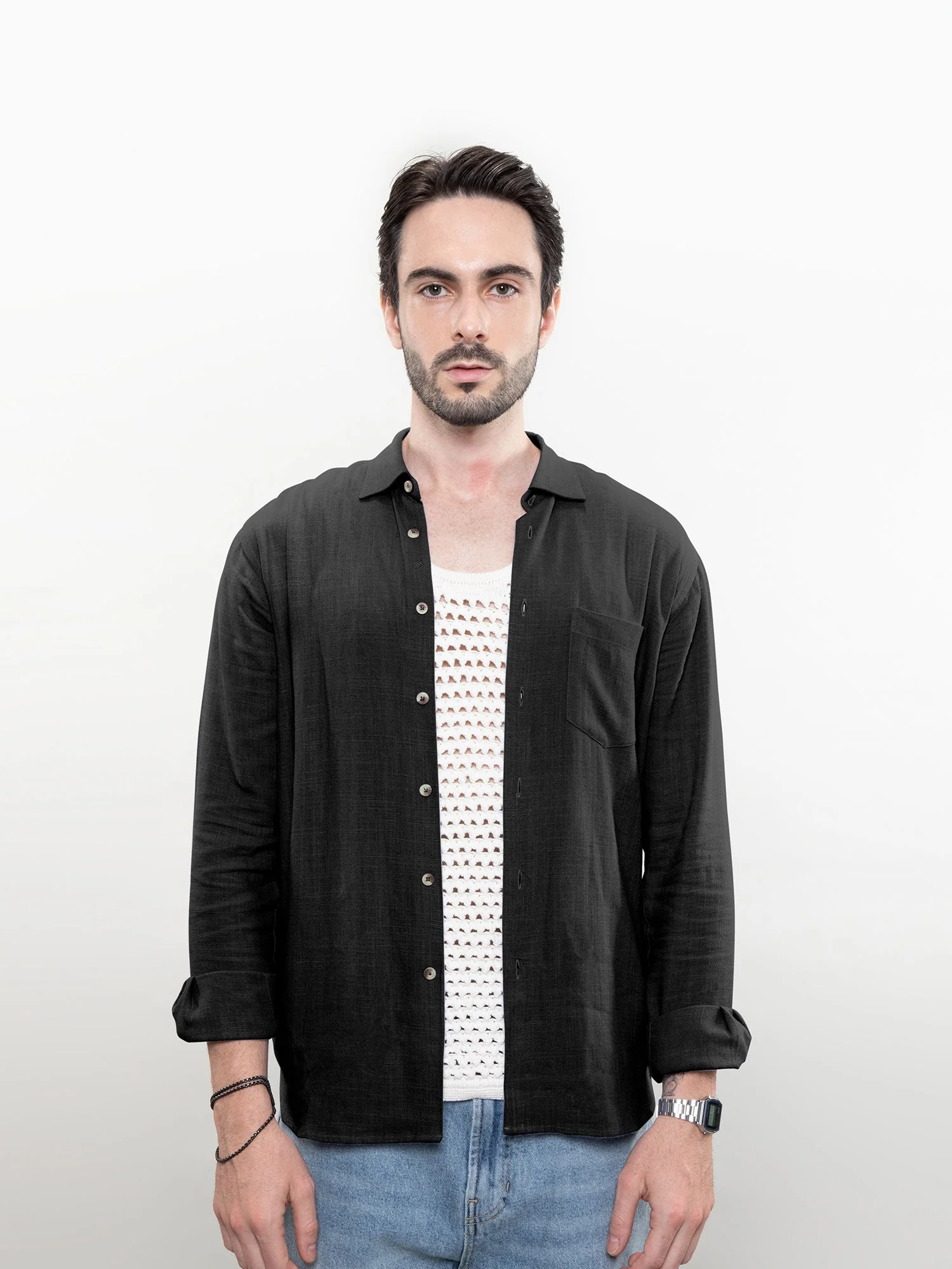 Relaxed linen shirt - Image 6