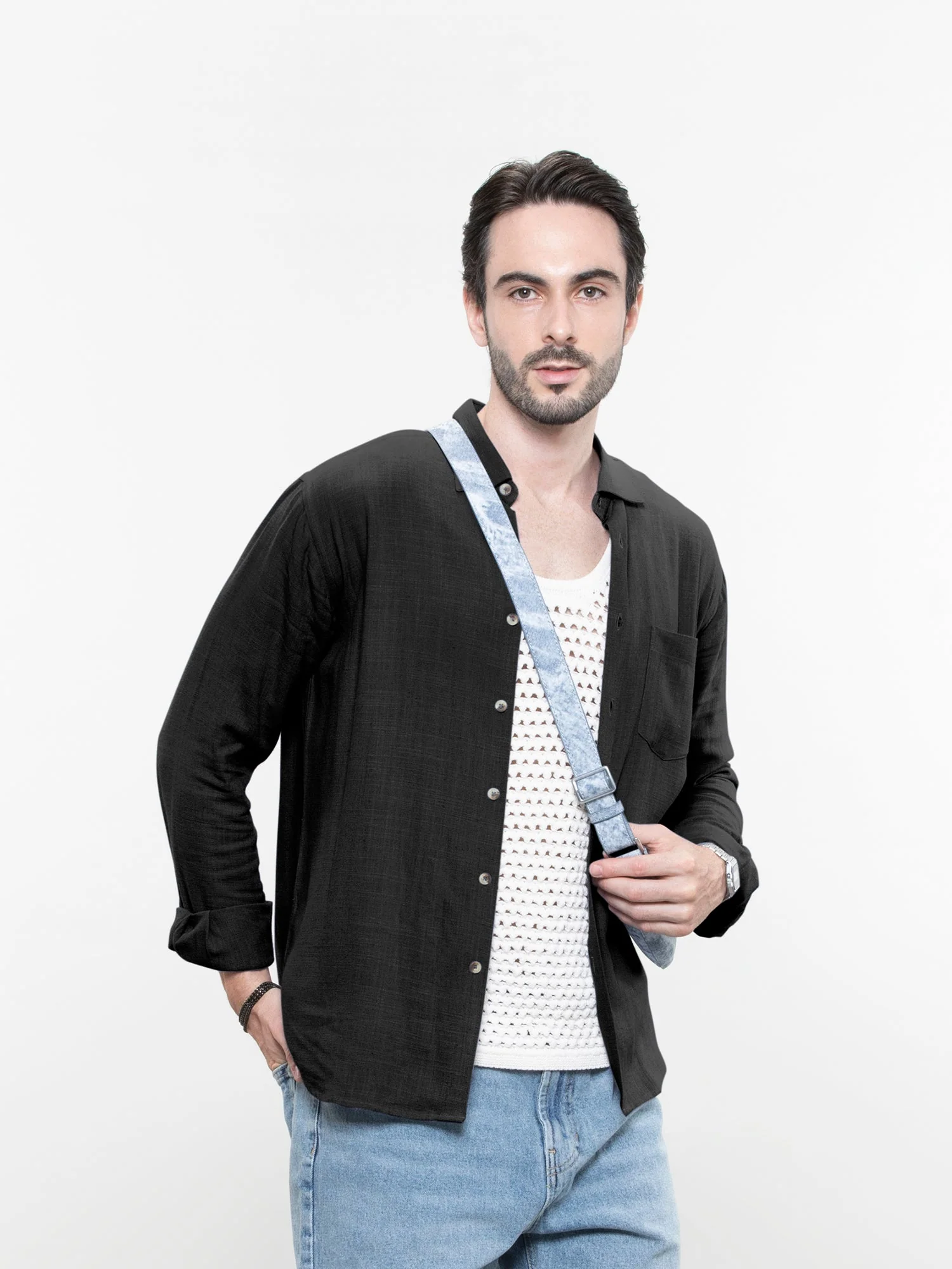 Relaxed linen shirt - Image 7