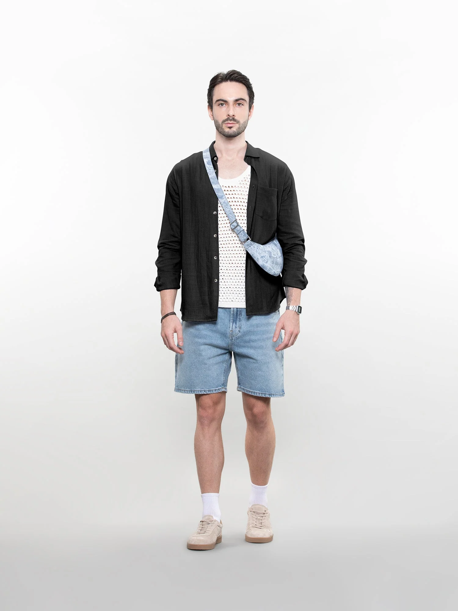 Relaxed linen shirt - Image 16