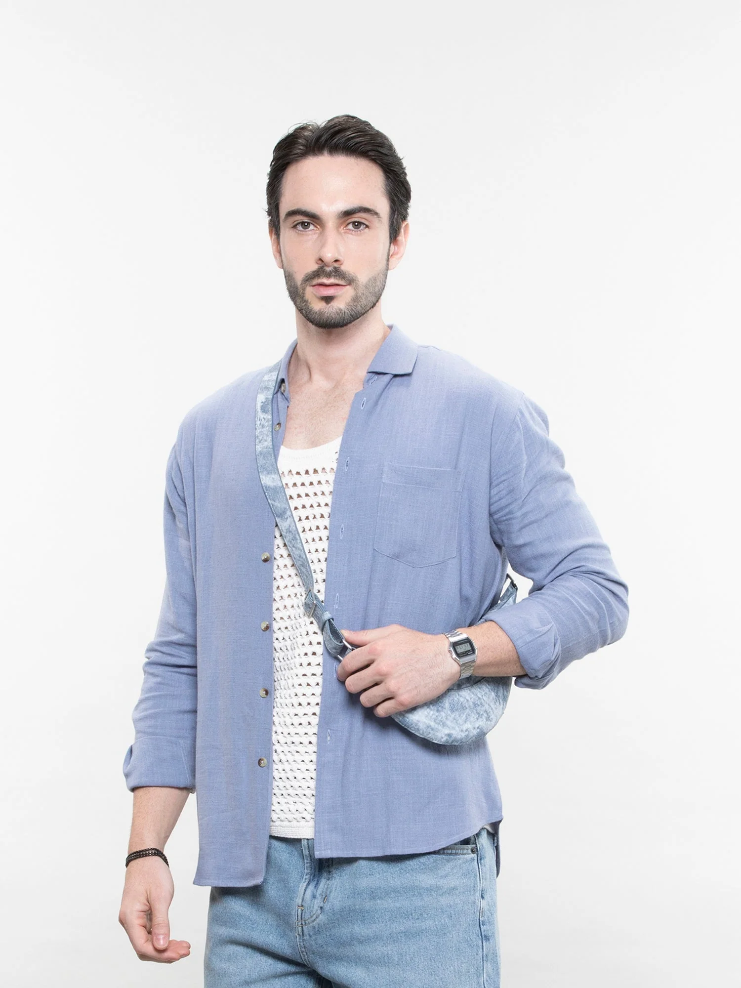 Relaxed linen shirt - Image 26
