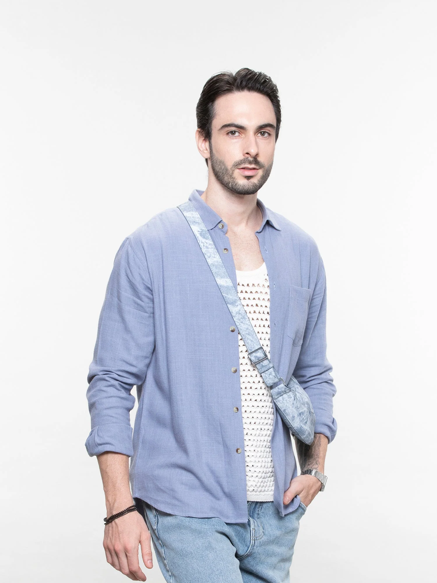 Relaxed linen shirt - Image 27