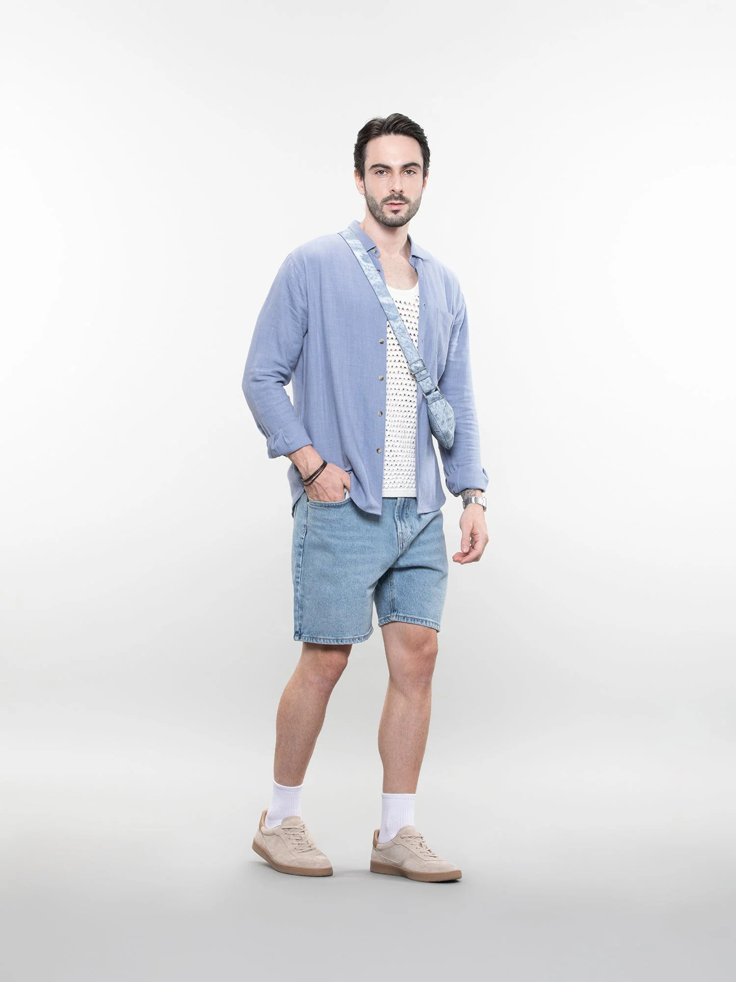 Relaxed linen shirt - Image 31