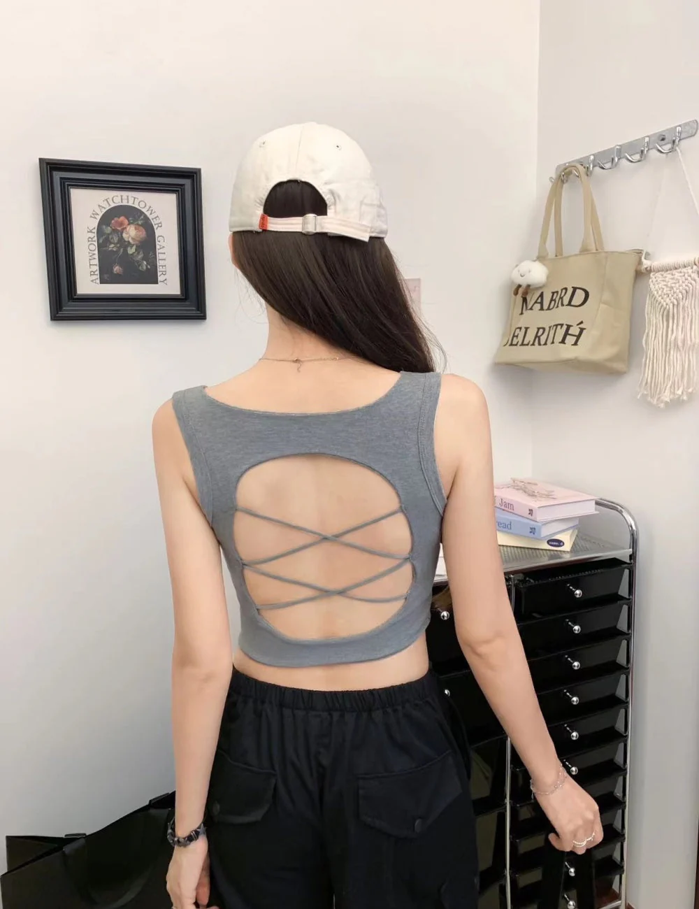 Remi Criss-Cross Back Padded top
