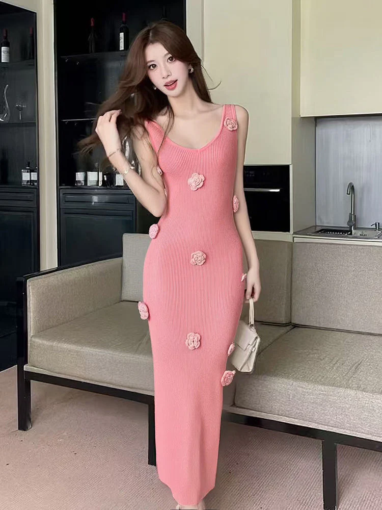 Remi Flower Knit Dress