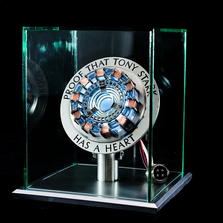 Repulsor: Iron-Man 1:1 Arc Reactor MK1 LED Lamp with Soft Glow in Strong Acrylic Display Case for Desk Décor & Collector’s Gift Item - Image 2