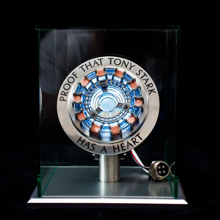 Repulsor: Iron-Man 1:1 Arc Reactor MK1 LED Lamp with Soft Glow in Strong Acrylic Display Case for Desk Décor & Collector’s Gift Item - Image 5
