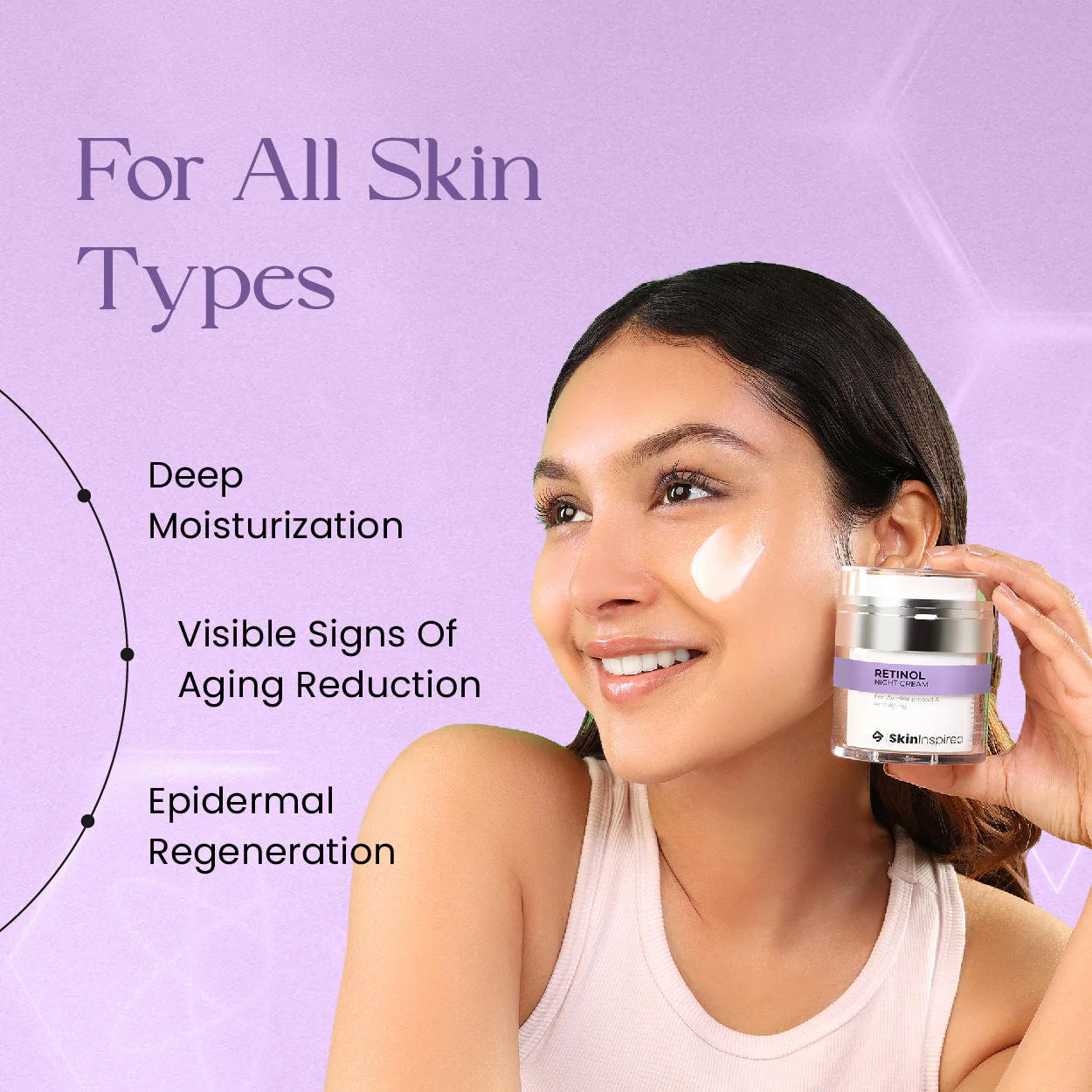 Retinol Night Cream (50g) | For Anti-aging & Wrinkles - Image 3