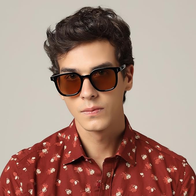 RETRO Brown Tinted Wayfarer Sunglasses - Image 3