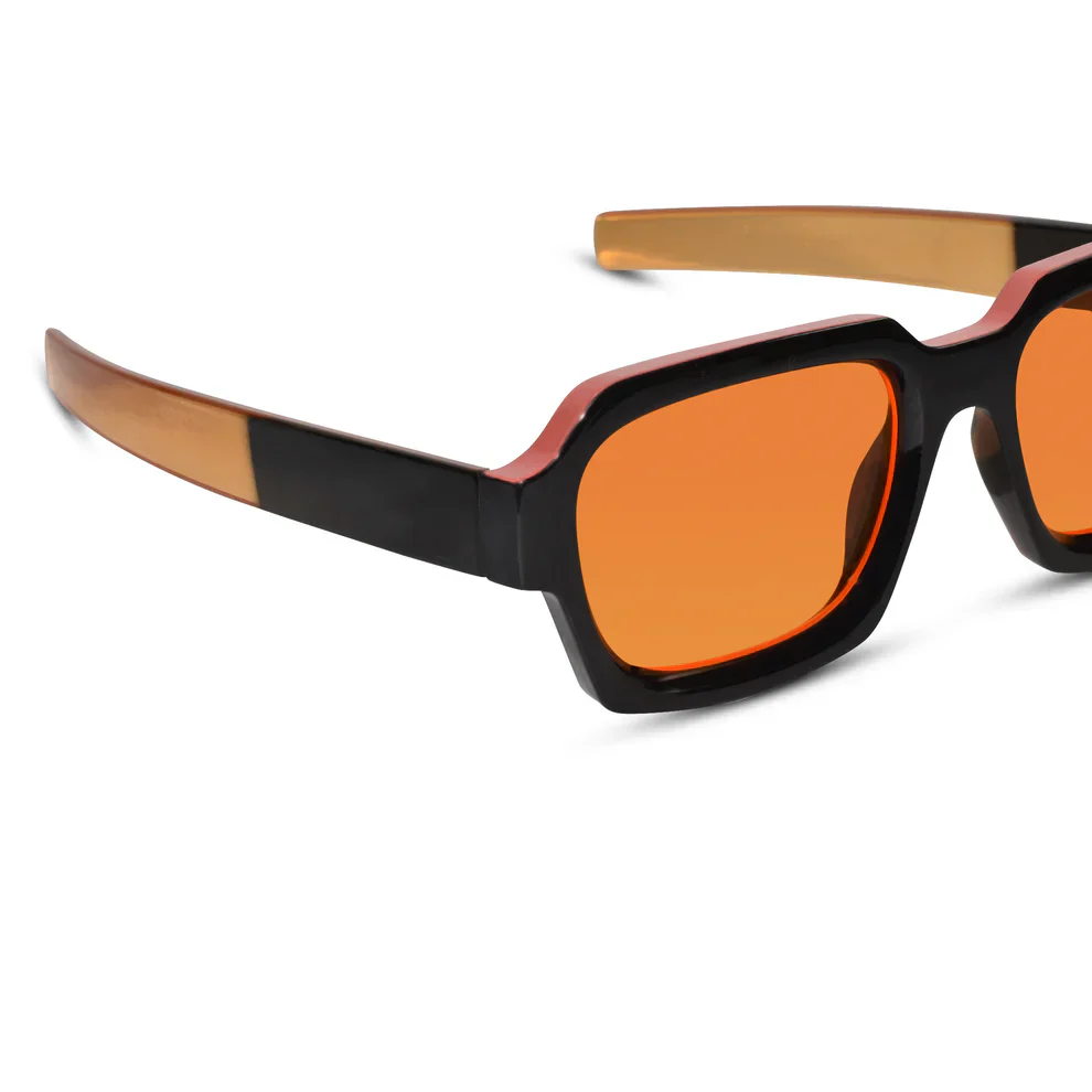 RETRO Dark Black Square Sunglasses For Men & Women - Image 8