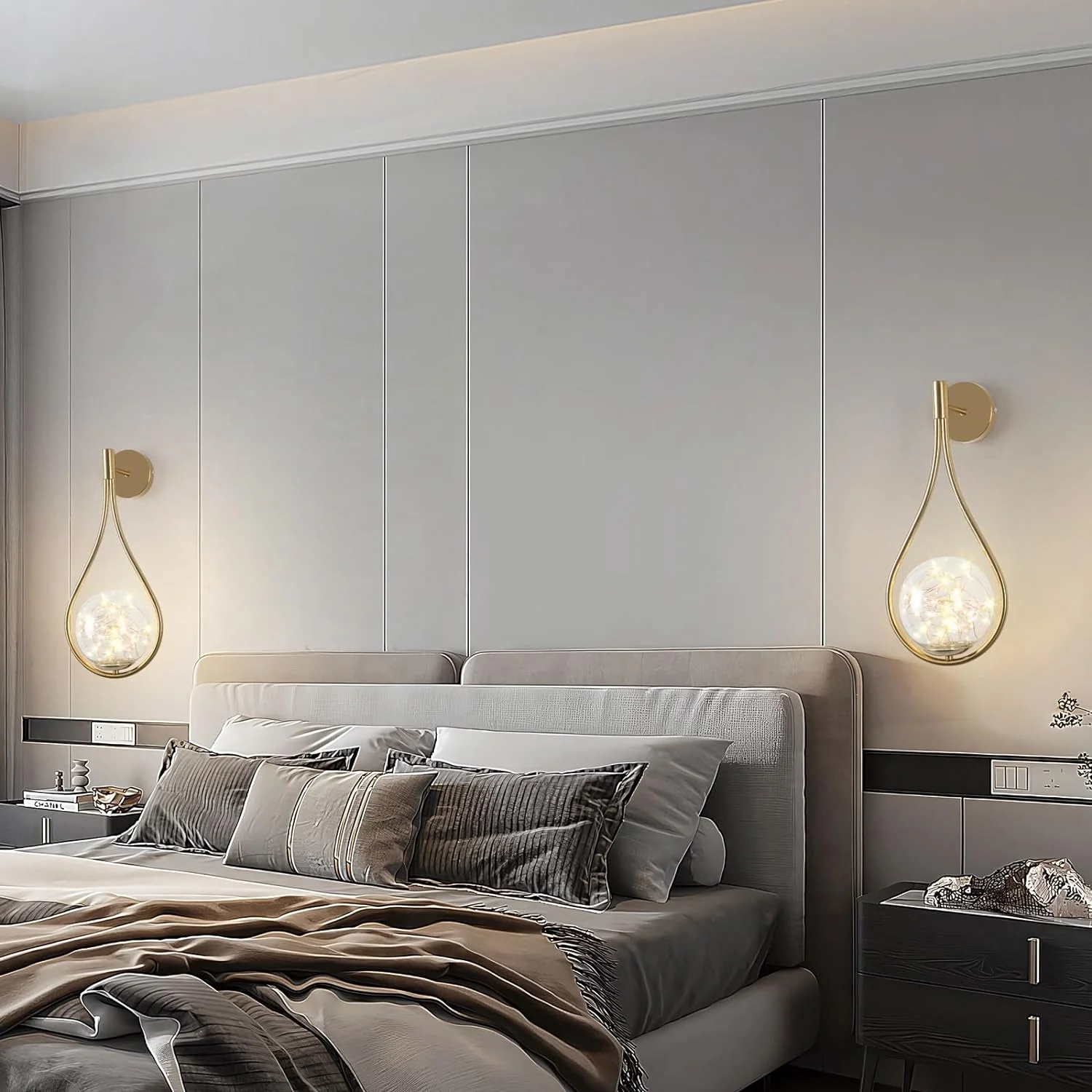 Retro fairy light Wall light with glass - Image 6