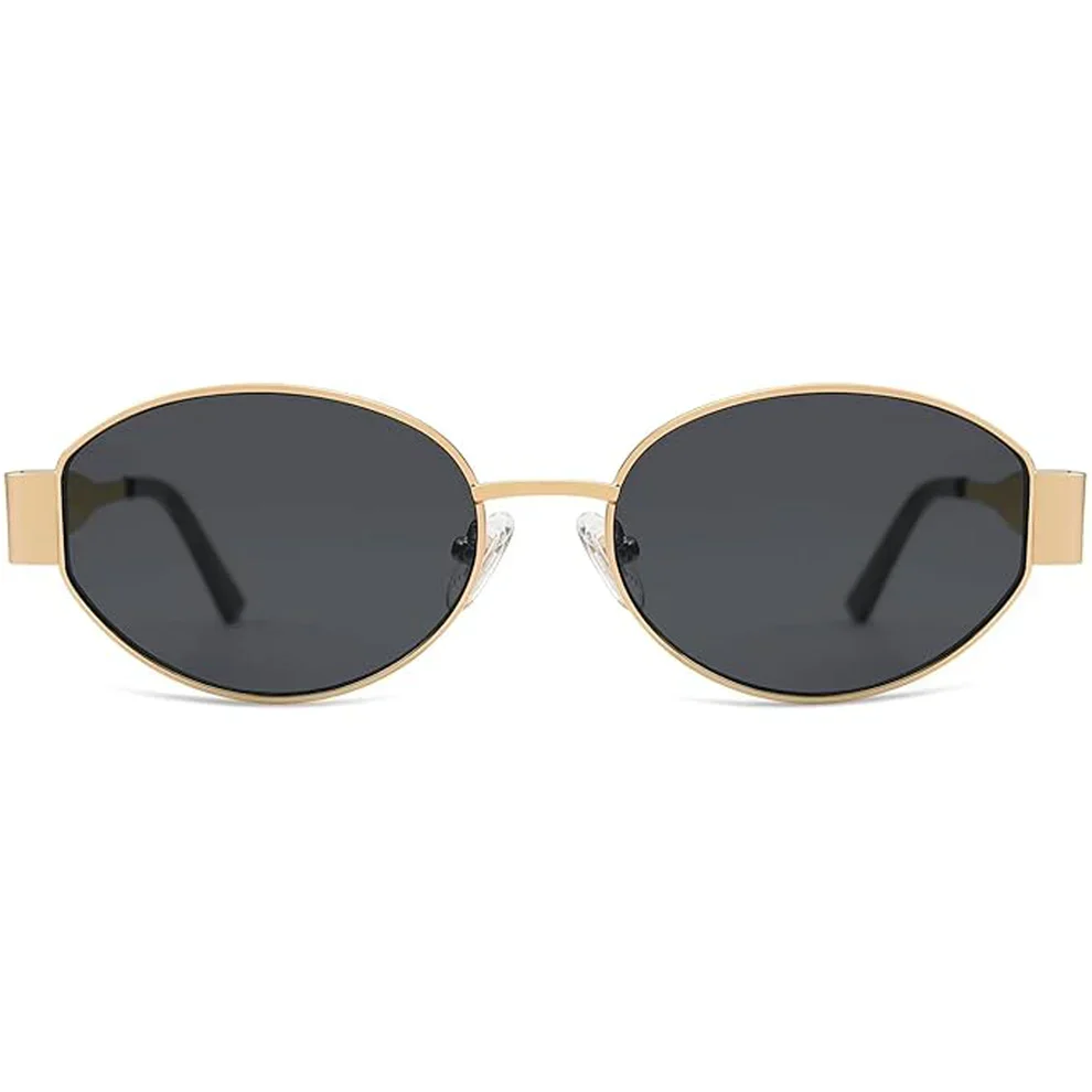 Retro Golden Oval Sunglasses for Women & Men - Image 7