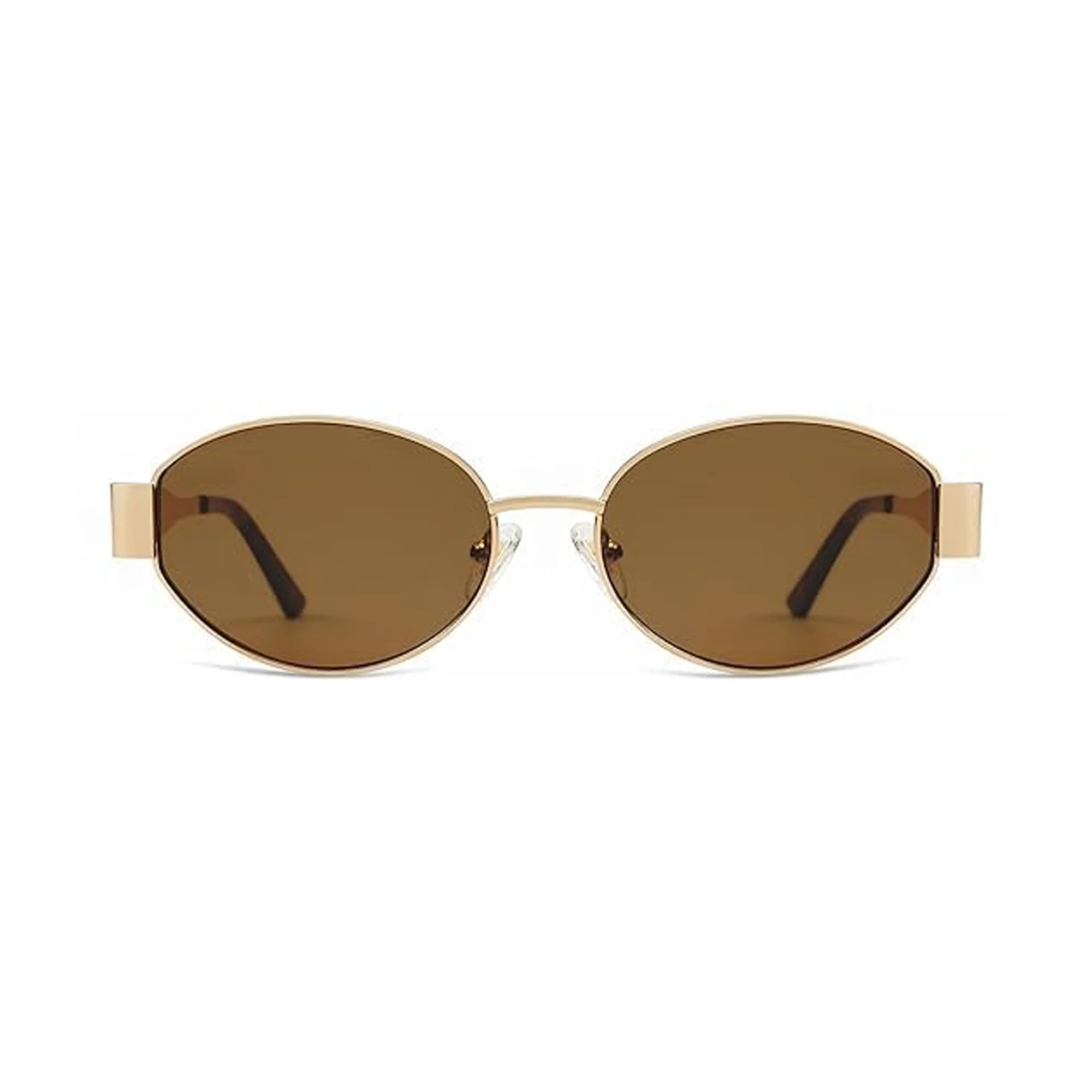 Retro Golden Oval Sunglasses for Women & Men - Image 8