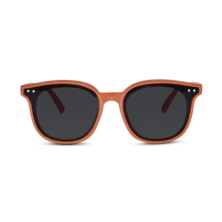 Retro Wayfarer Yellow kids Sunglasses - Image 4