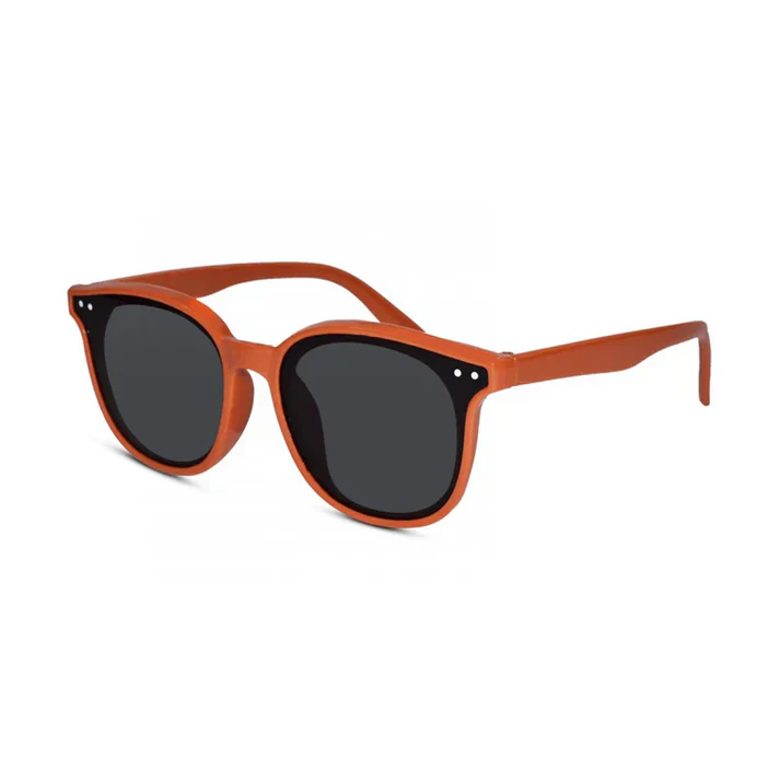 Retro Wayfarer Yellow kids Sunglasses - Image 9