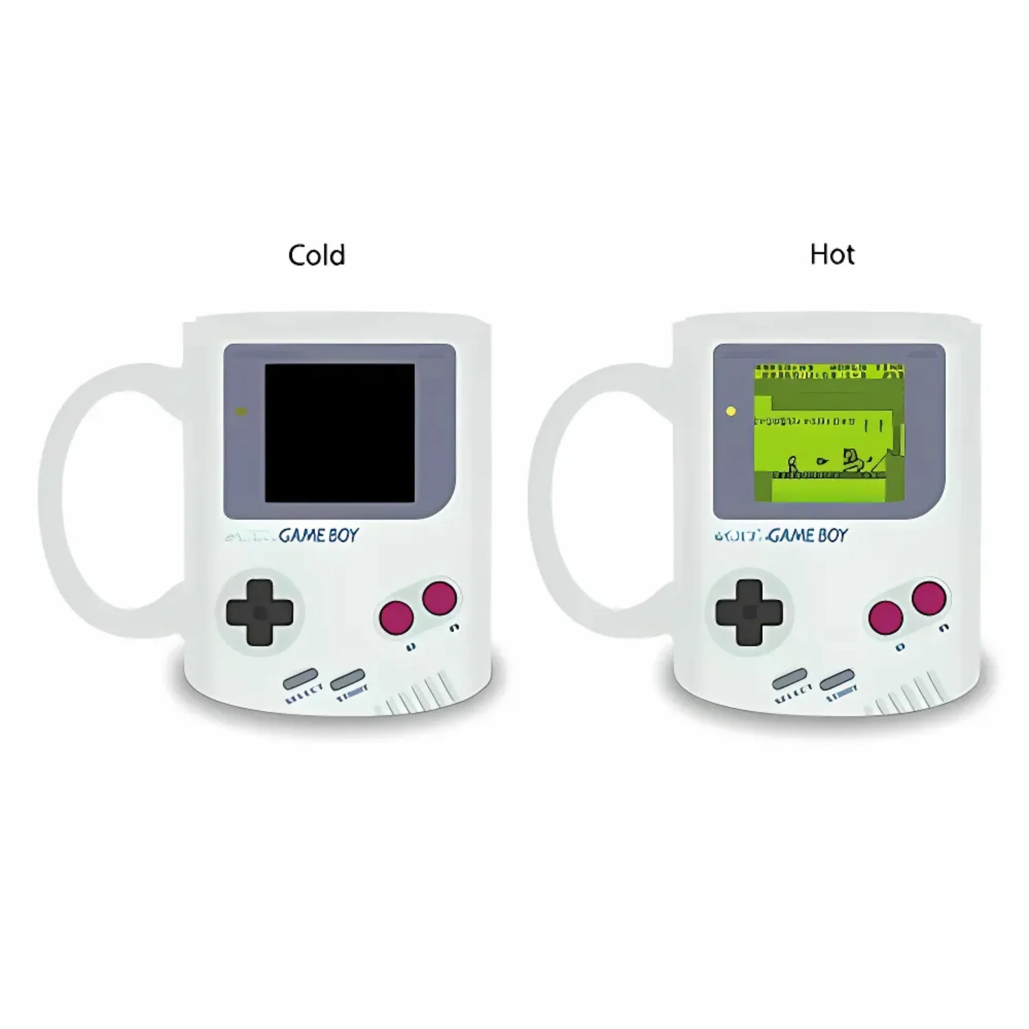 RetroSip: Gameboy-Inspired Heat Sensitive Ceramic Mug, Color-Changing Display with 3D Buttons, Classic Nintendo Design for Coffee, Tea & Gamer Gifting - Image 6