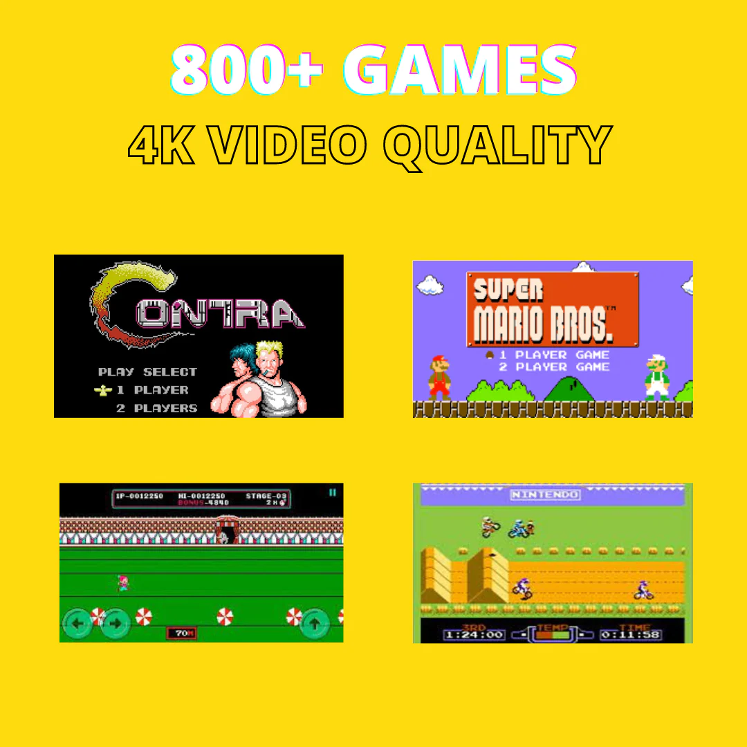 RetroTV: Ultimate 90s HDMI Retro Game Stick with Plug & Play Wireless HD 1080p Gaming for Up to 2 Players - Image 8