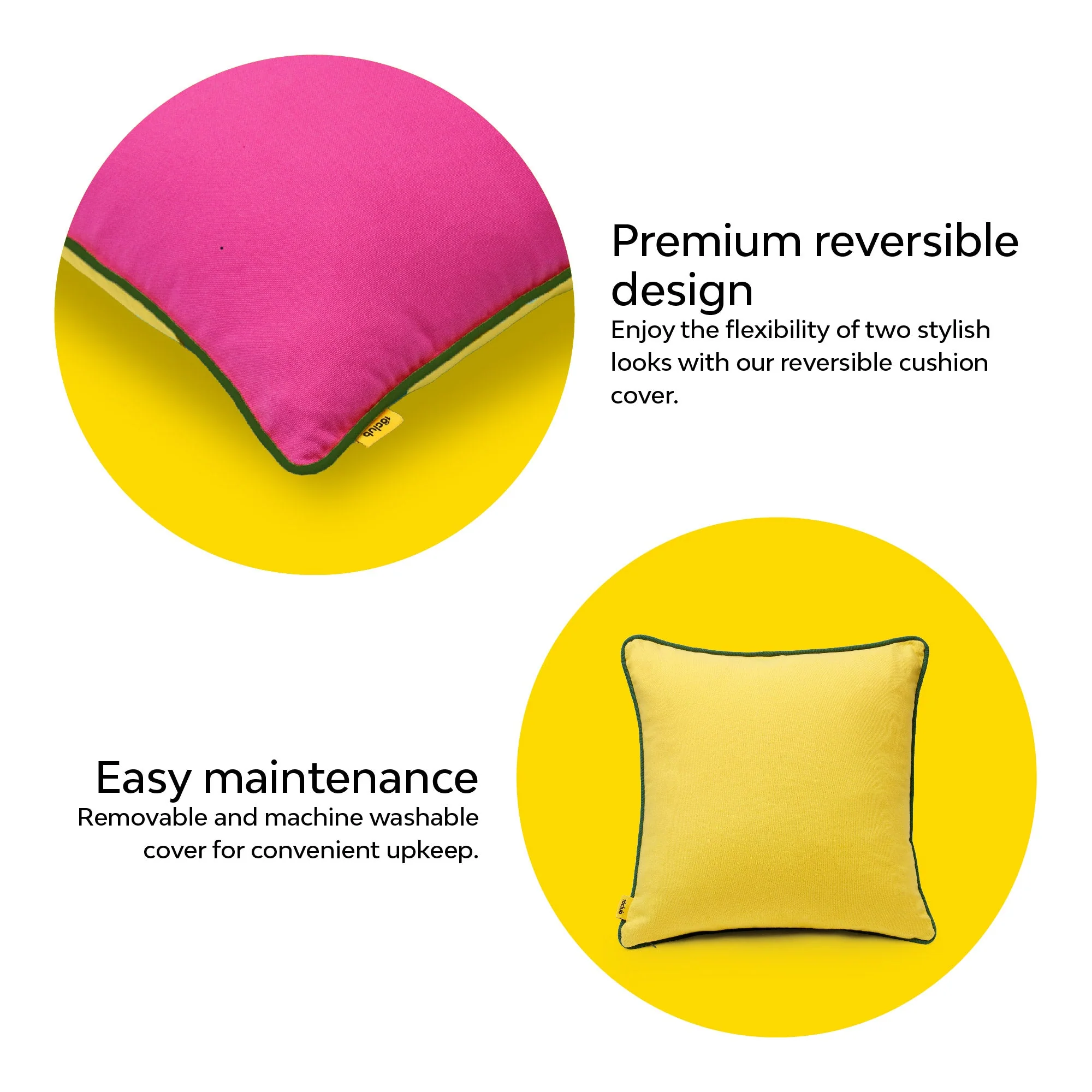 Reversible Cord Cushion Cover | Set Of 2 - Image 30