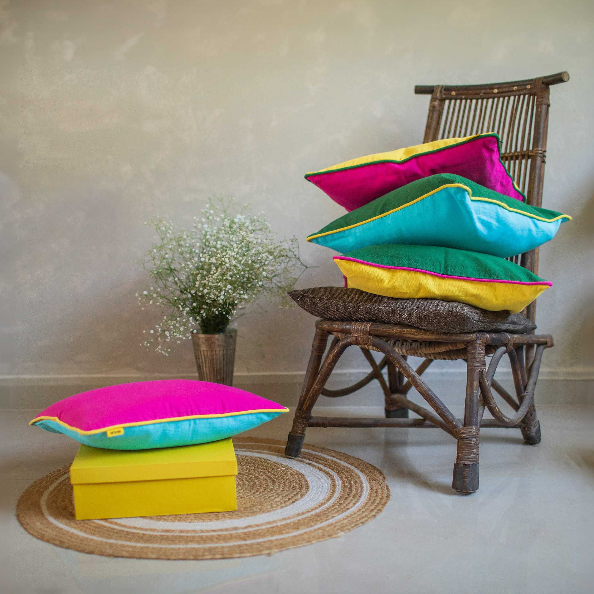 Reversible Cord Cushion Cover | Single - Image 34
