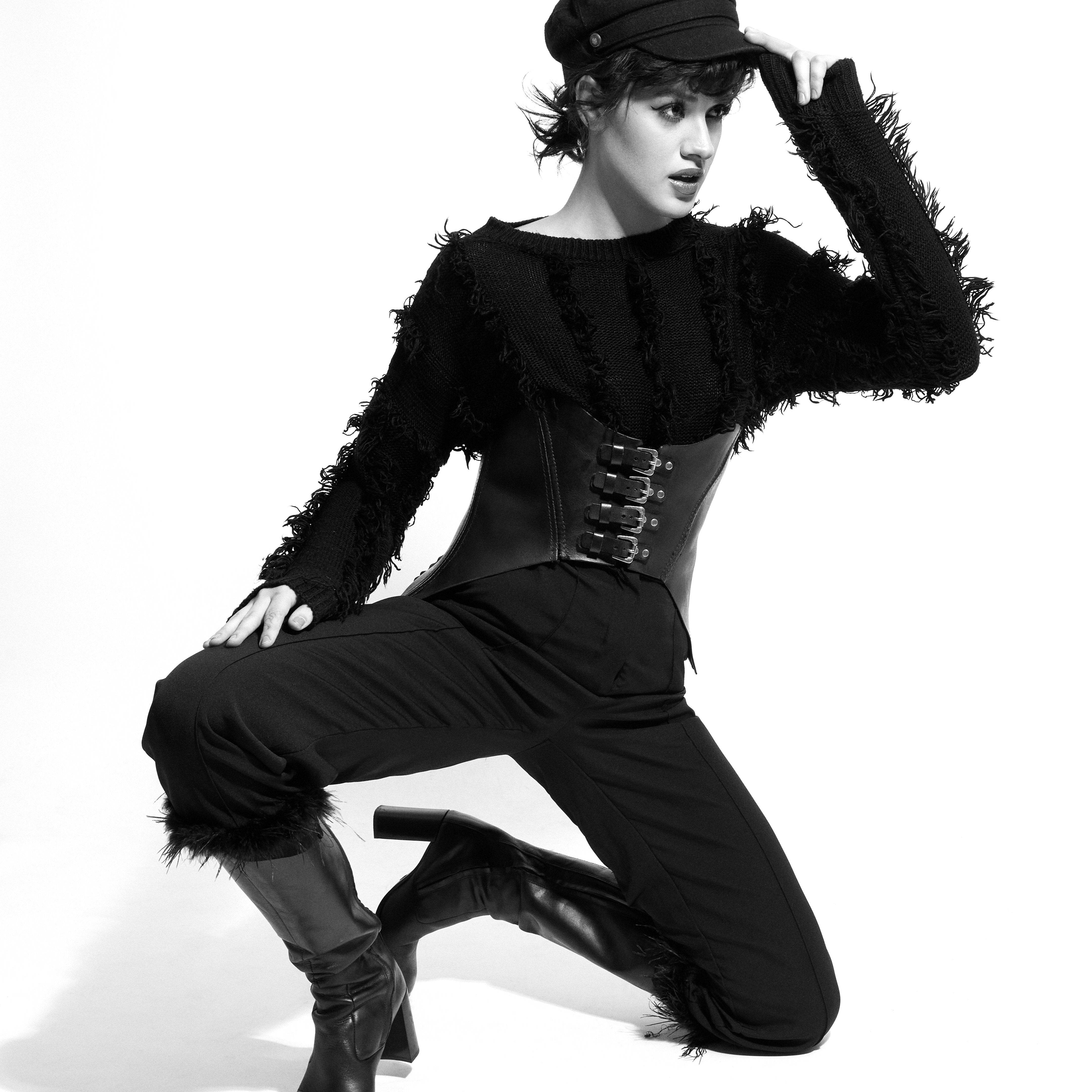 Rhiamon Unisex Leather Corset - Image 3