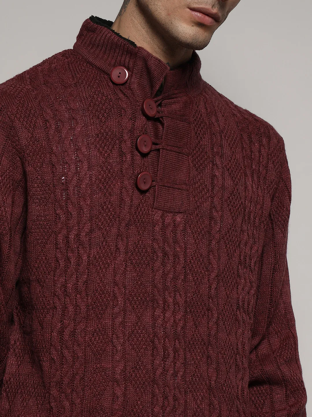 Rhombus Knit Sweater - Image 7