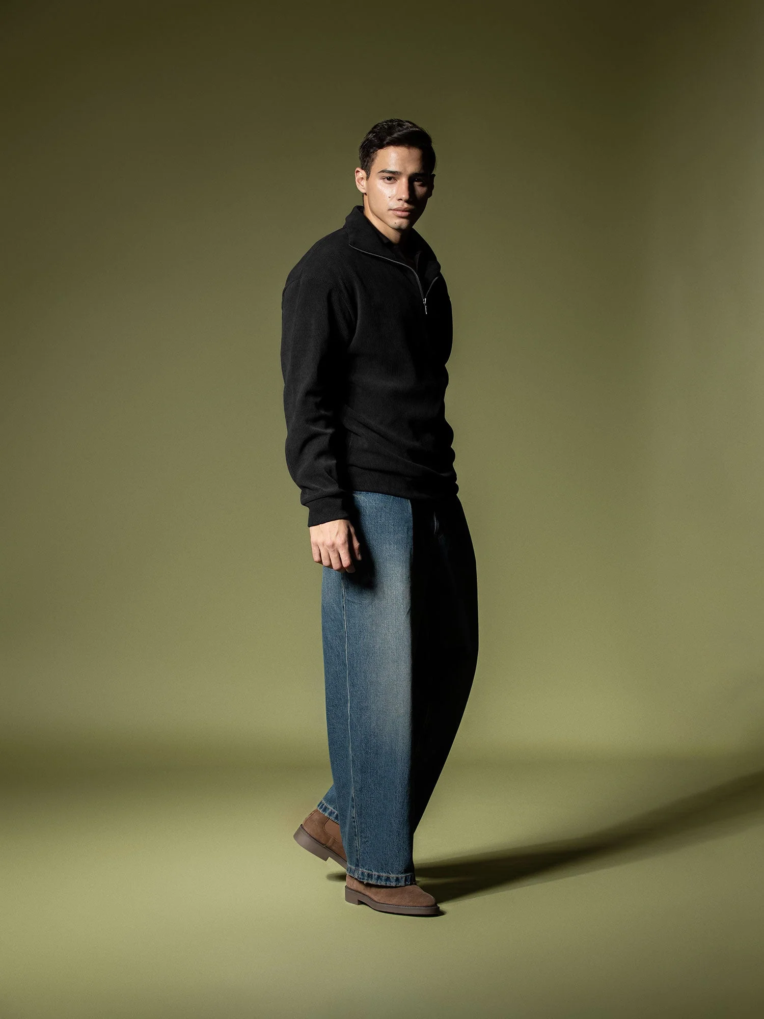Ribbed quarter-zip sweatshirt - Image 16