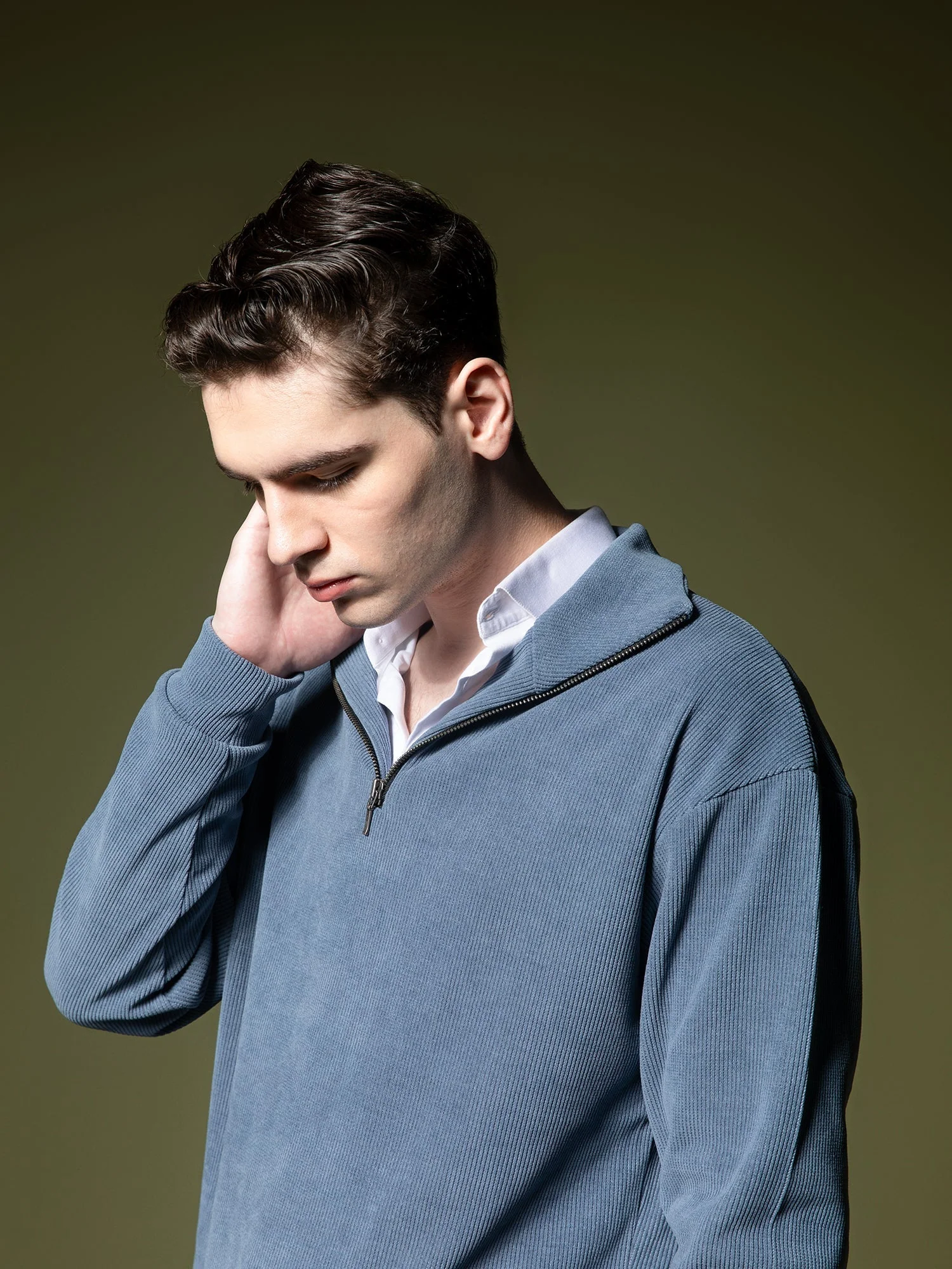 Ribbed quarter-zip sweatshirt - Image 39