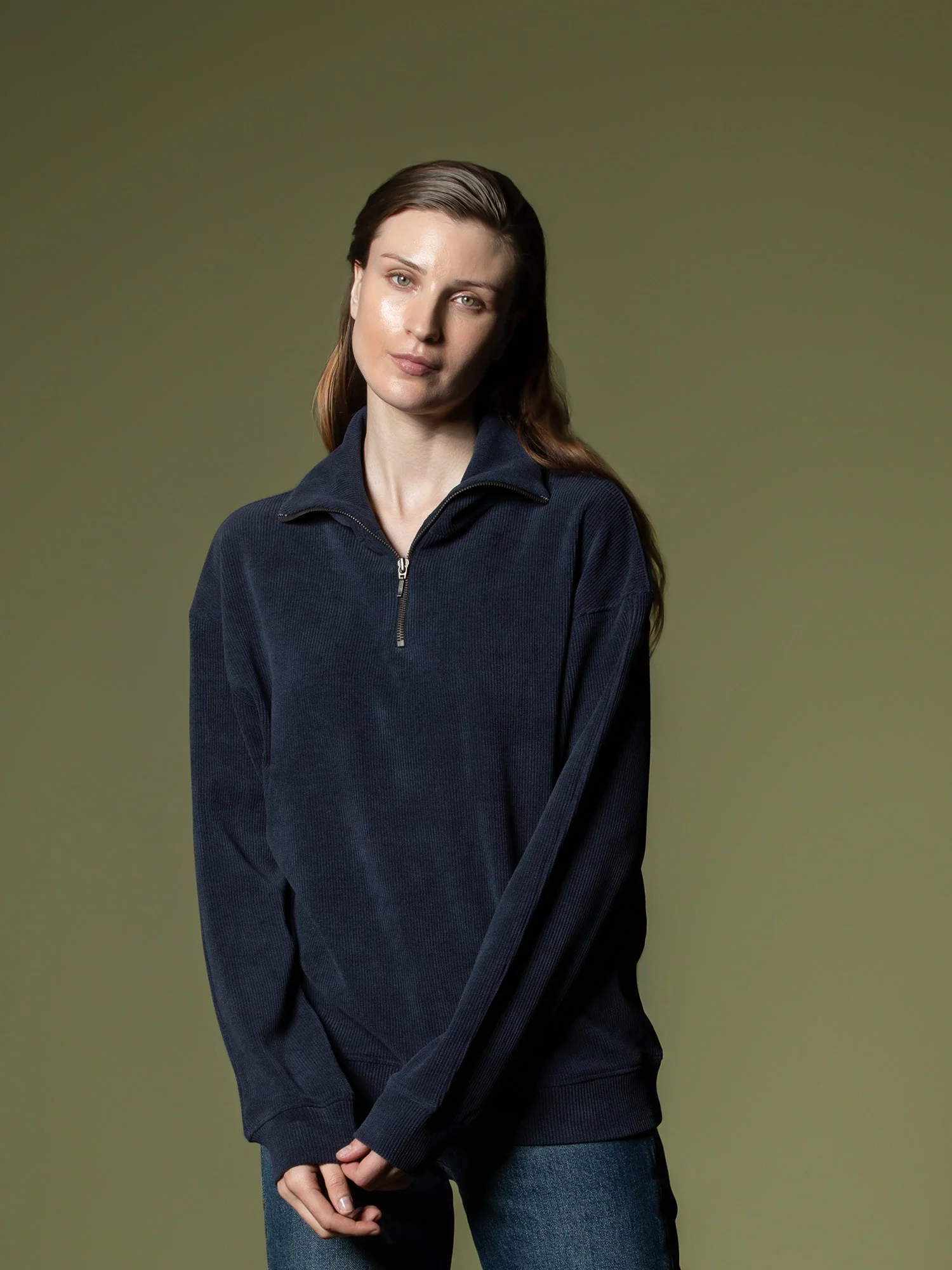 Ribbed quarter-zip sweatshirt - Image 5