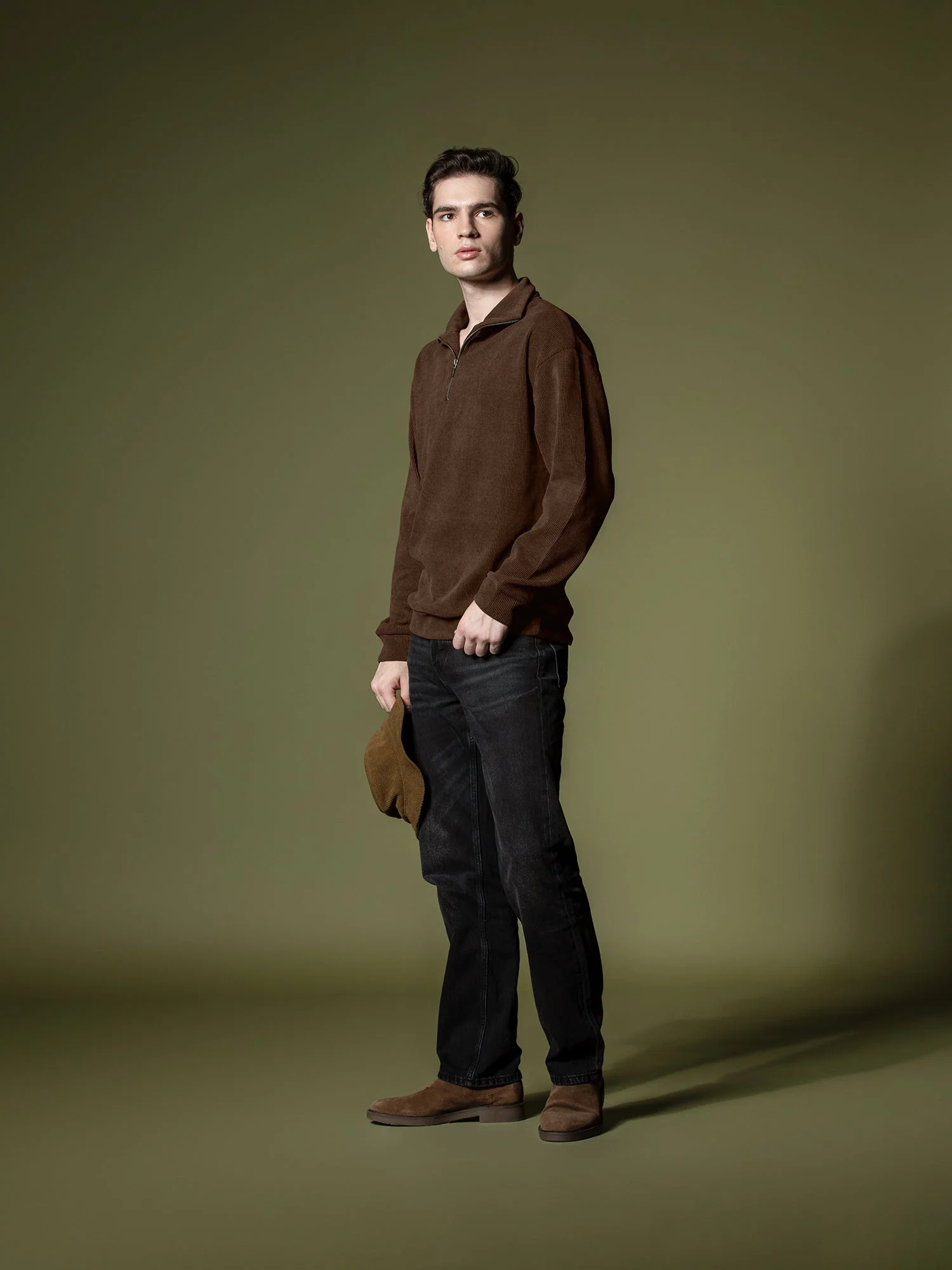 Ribbed quarter-zip sweatshirt - Image 49
