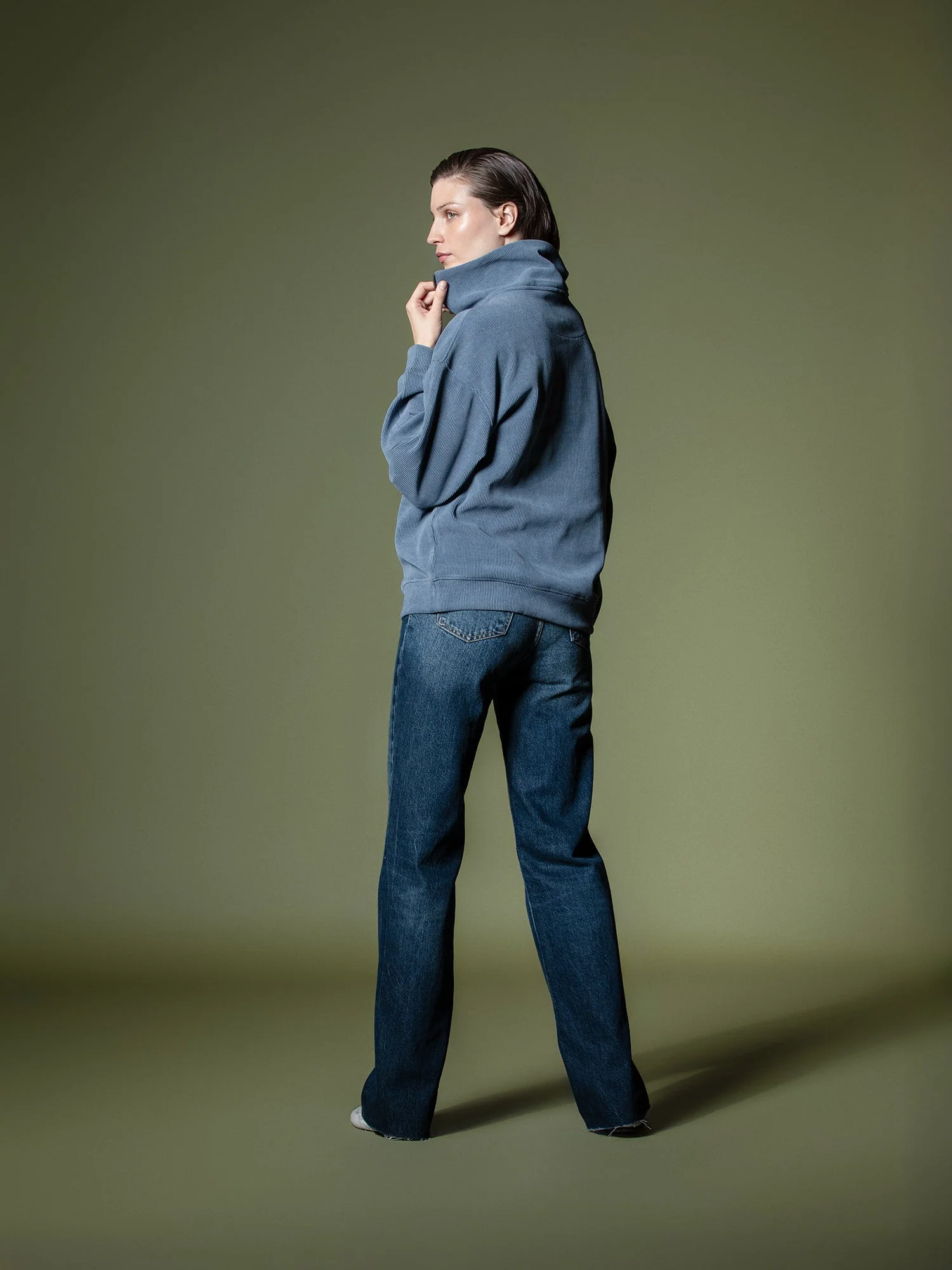 Ribbed quarter-zip sweatshirt - Image 40