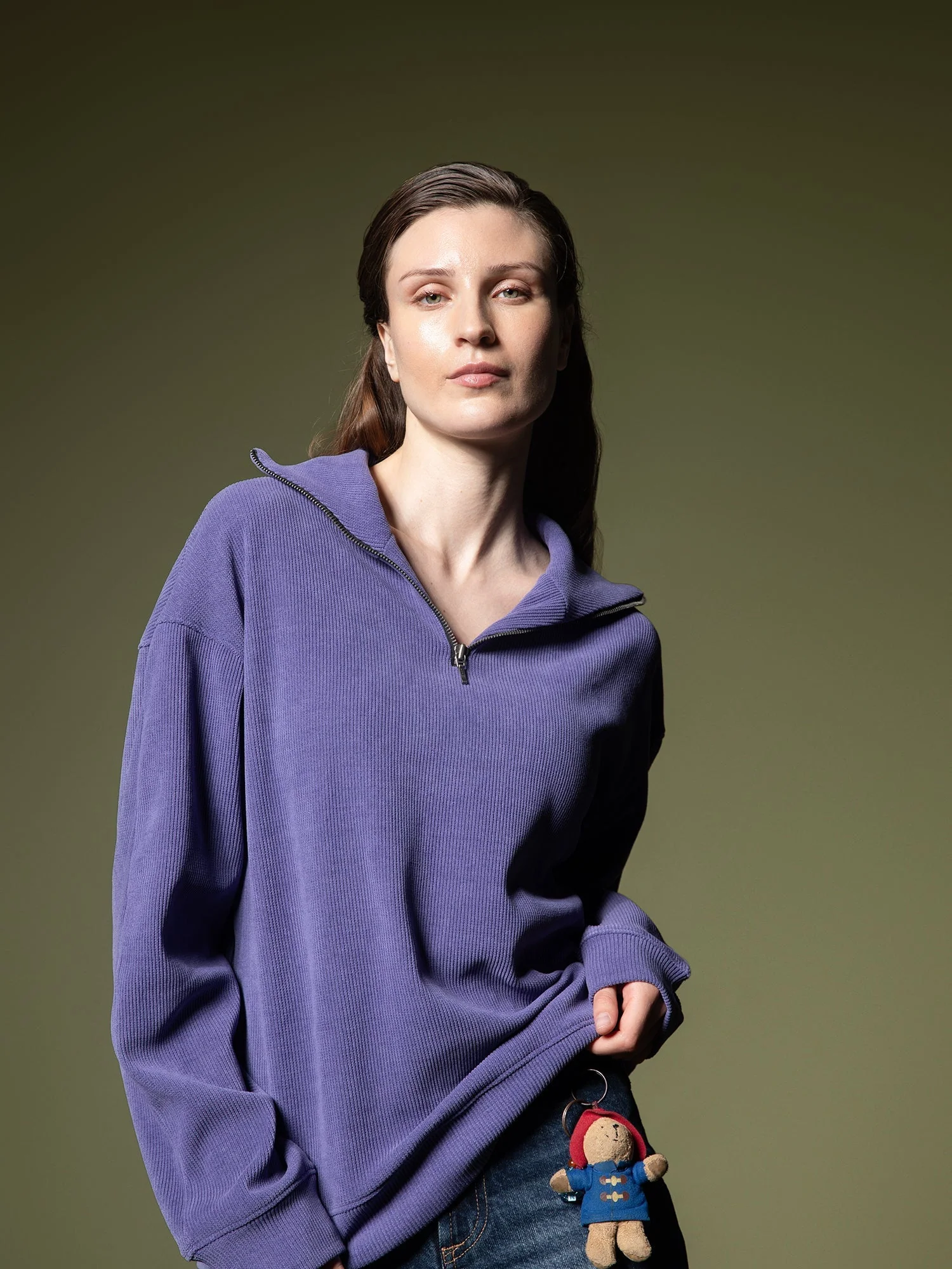 Ribbed quarter-zip sweatshirt - Image 42