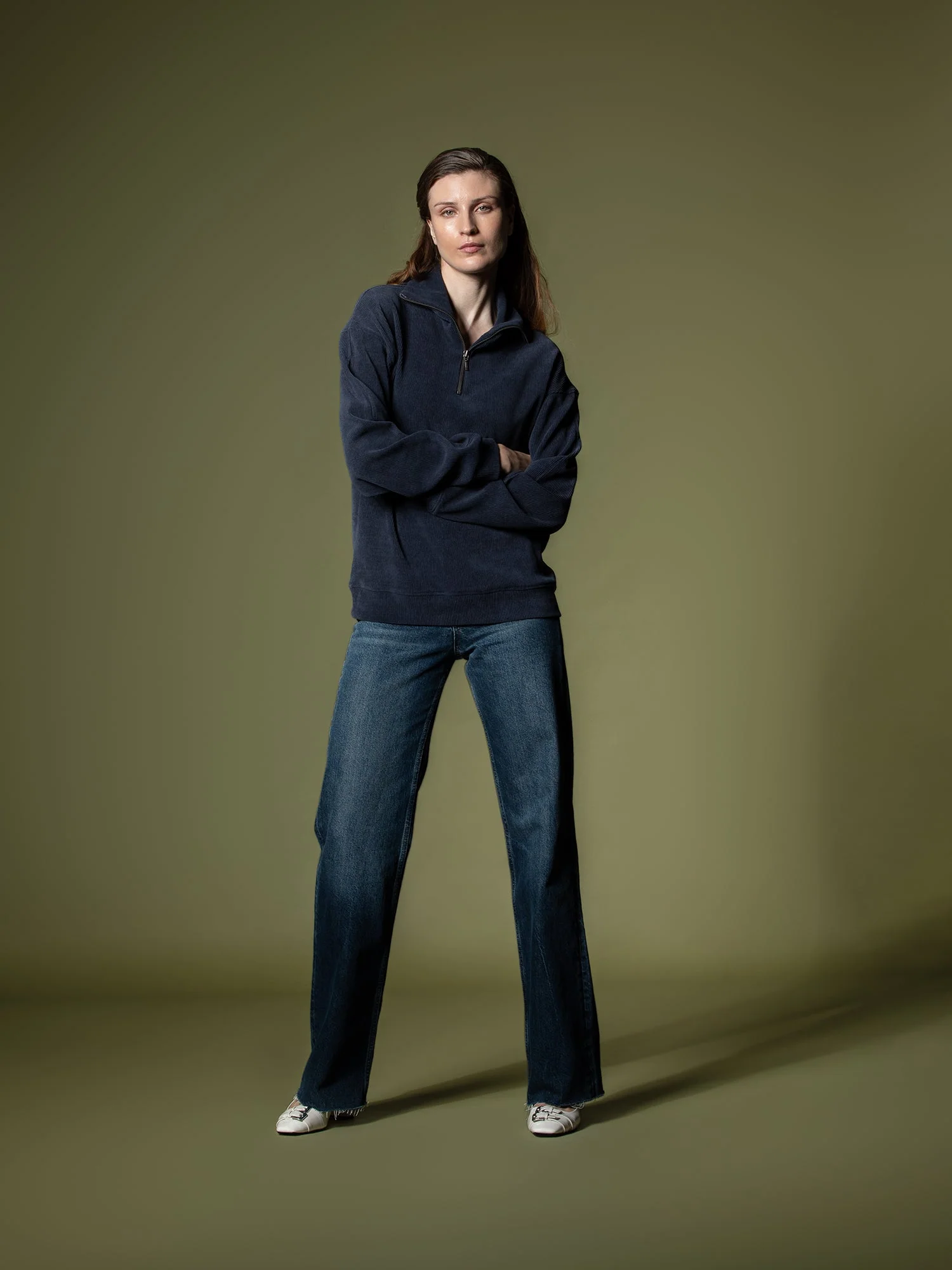 Ribbed quarter-zip sweatshirt - Image 20