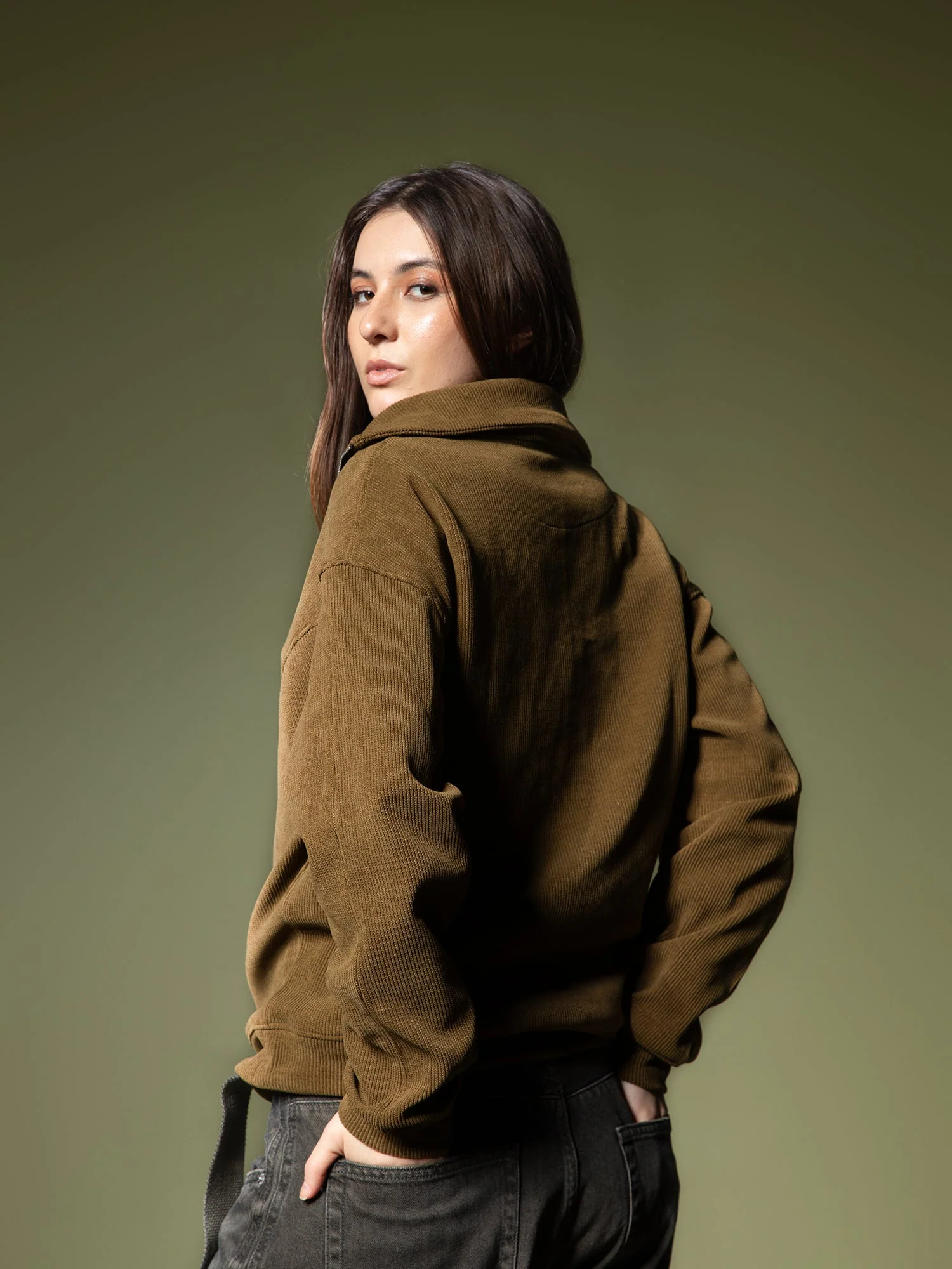 Ribbed quarter-zip sweatshirt - Image 5