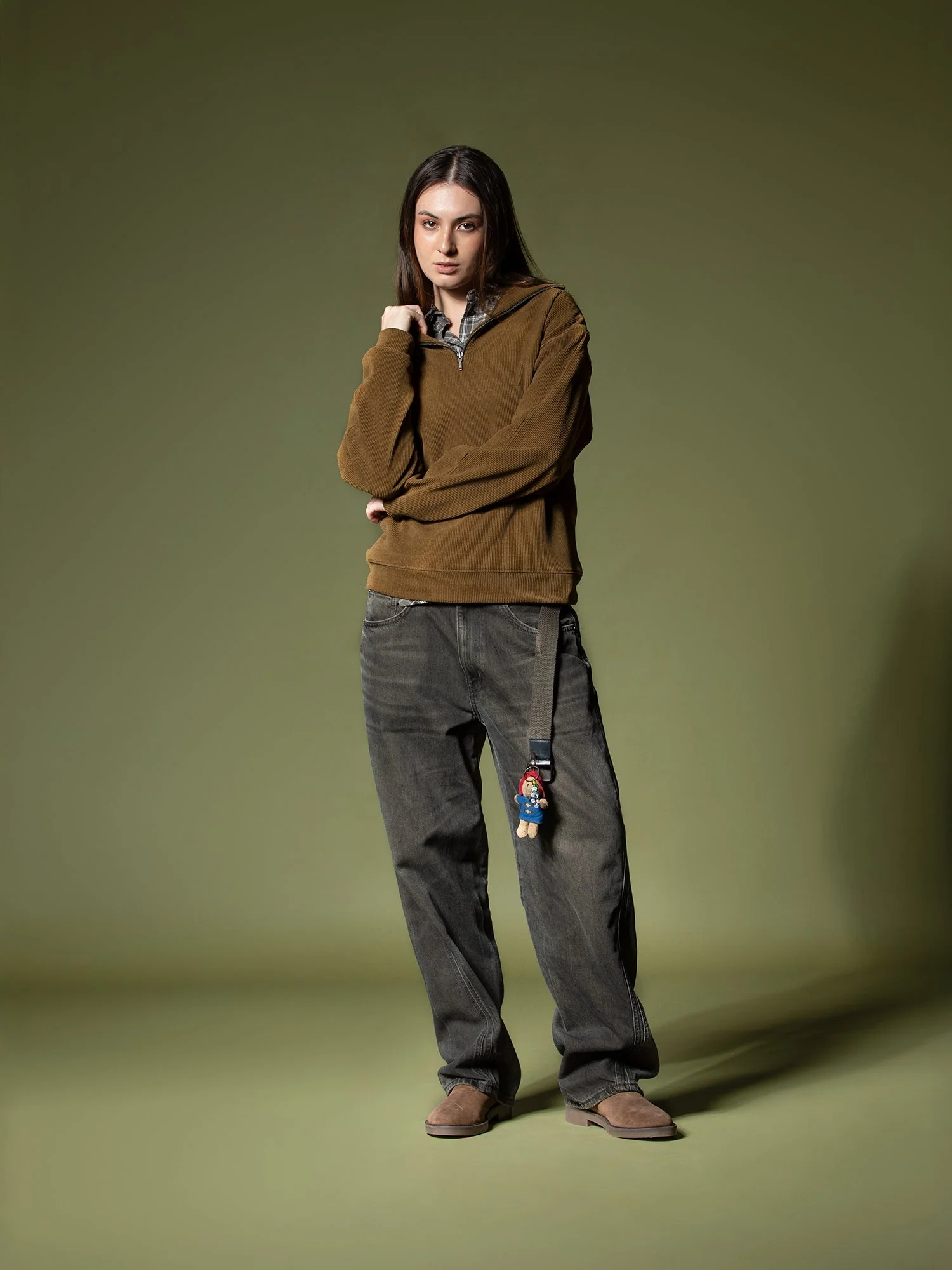 Ribbed quarter-zip sweatshirt - Image 14