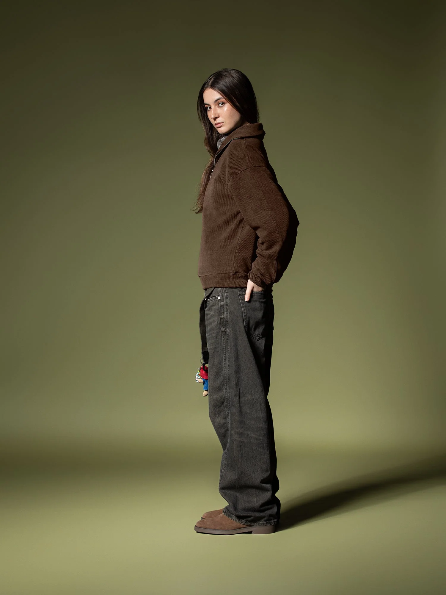 Ribbed quarter-zip sweatshirt - Image 21