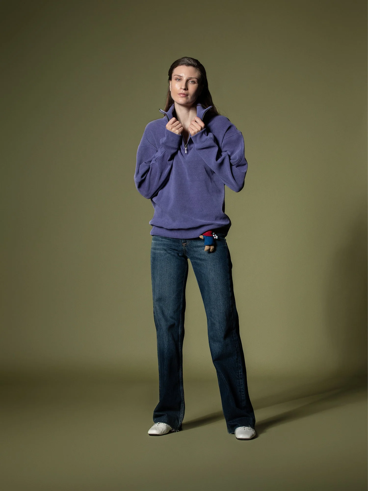 Ribbed quarter-zip sweatshirt - Image 5